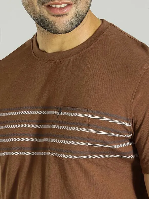 Men Striped Crew Neck T-Shirt
