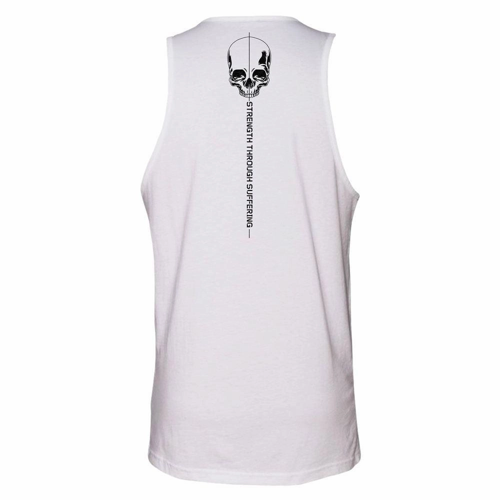 Men's Strength Through Suffering Tank - White