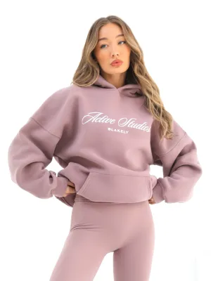 Off Duty Oversized Hoodie - Dusty Pink