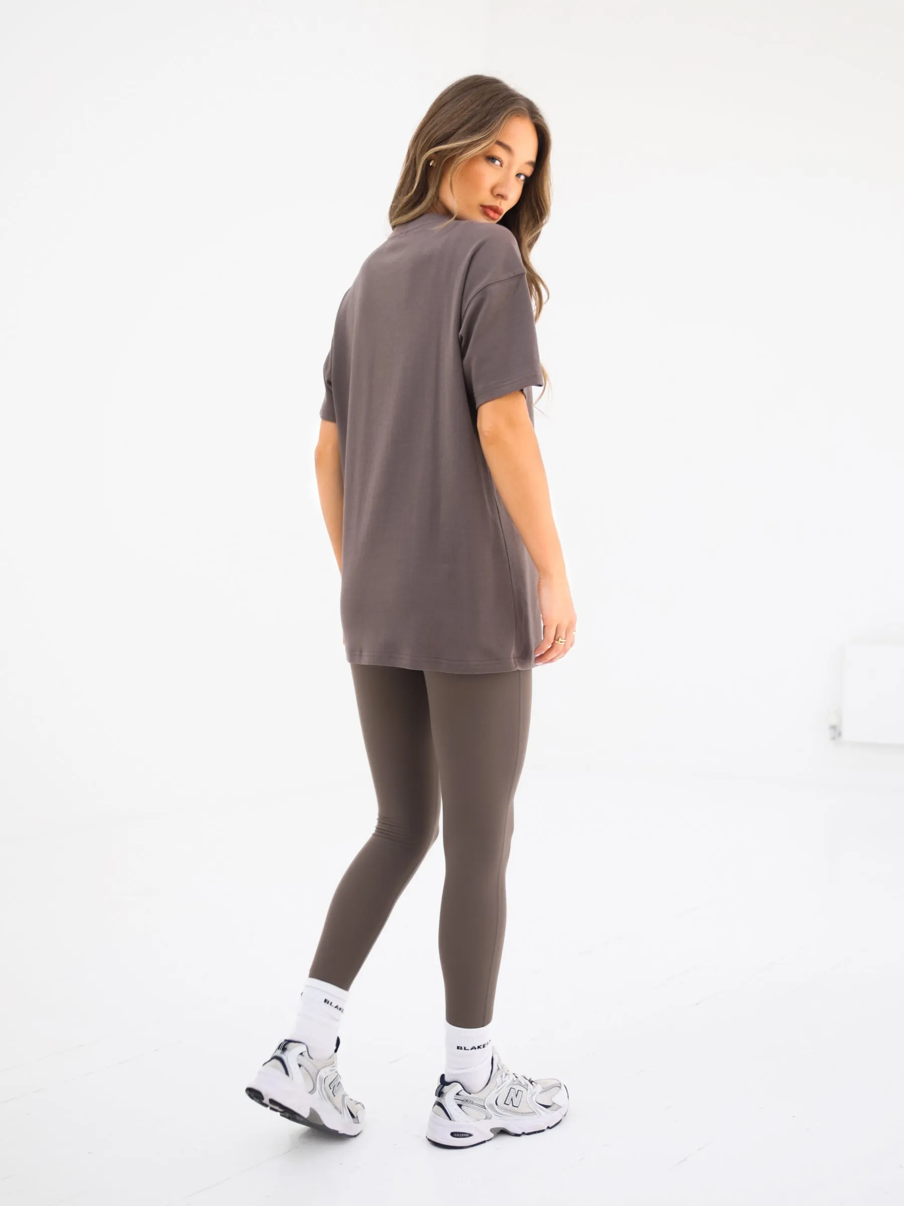 Off Duty Oversized T-Shirt - Ash Brown