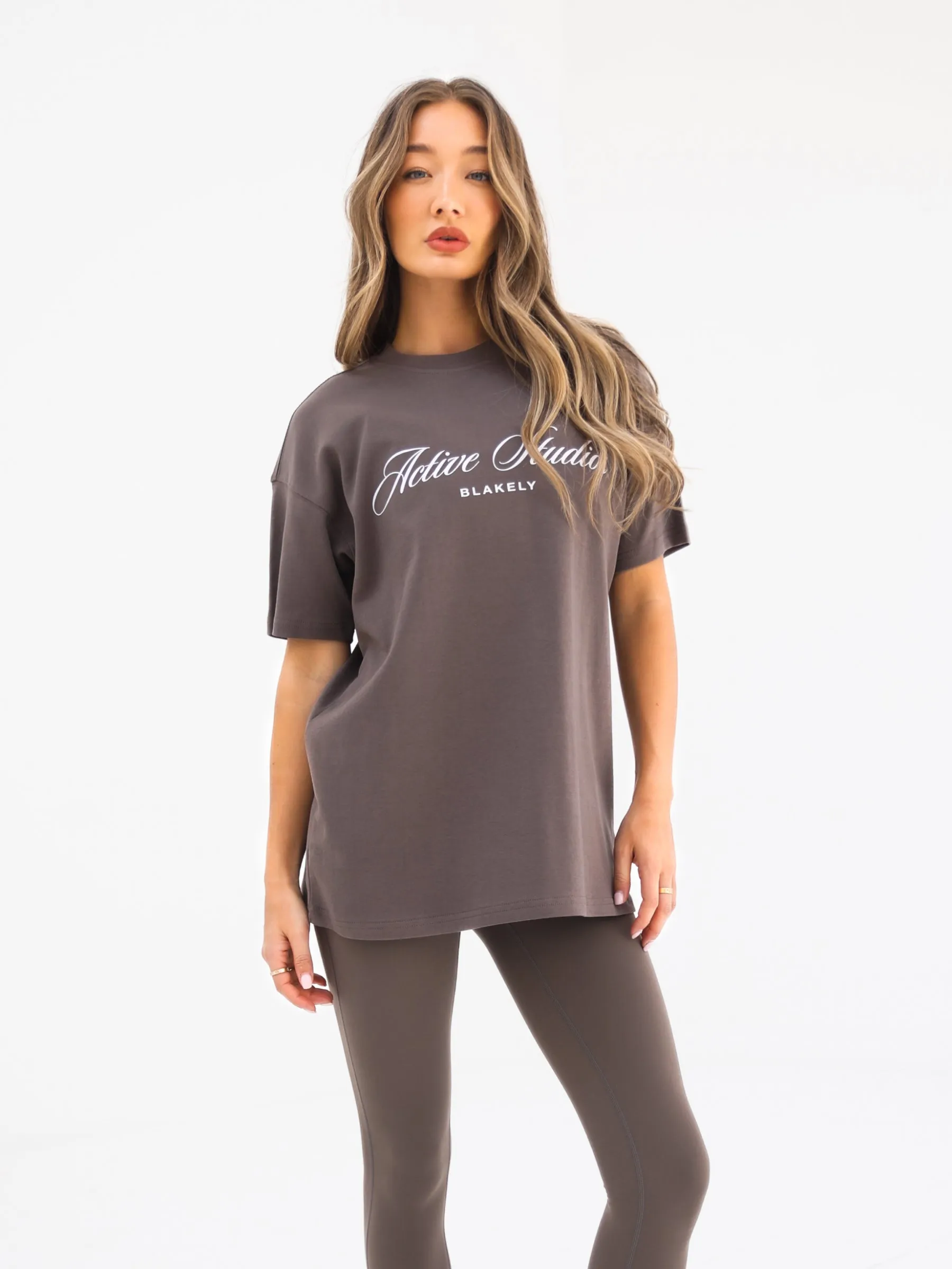 Off Duty Oversized T-Shirt - Ash Brown