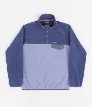 Patagonia Womens Synchilla Snap-T Pullover Fleece - Light Current Blue
