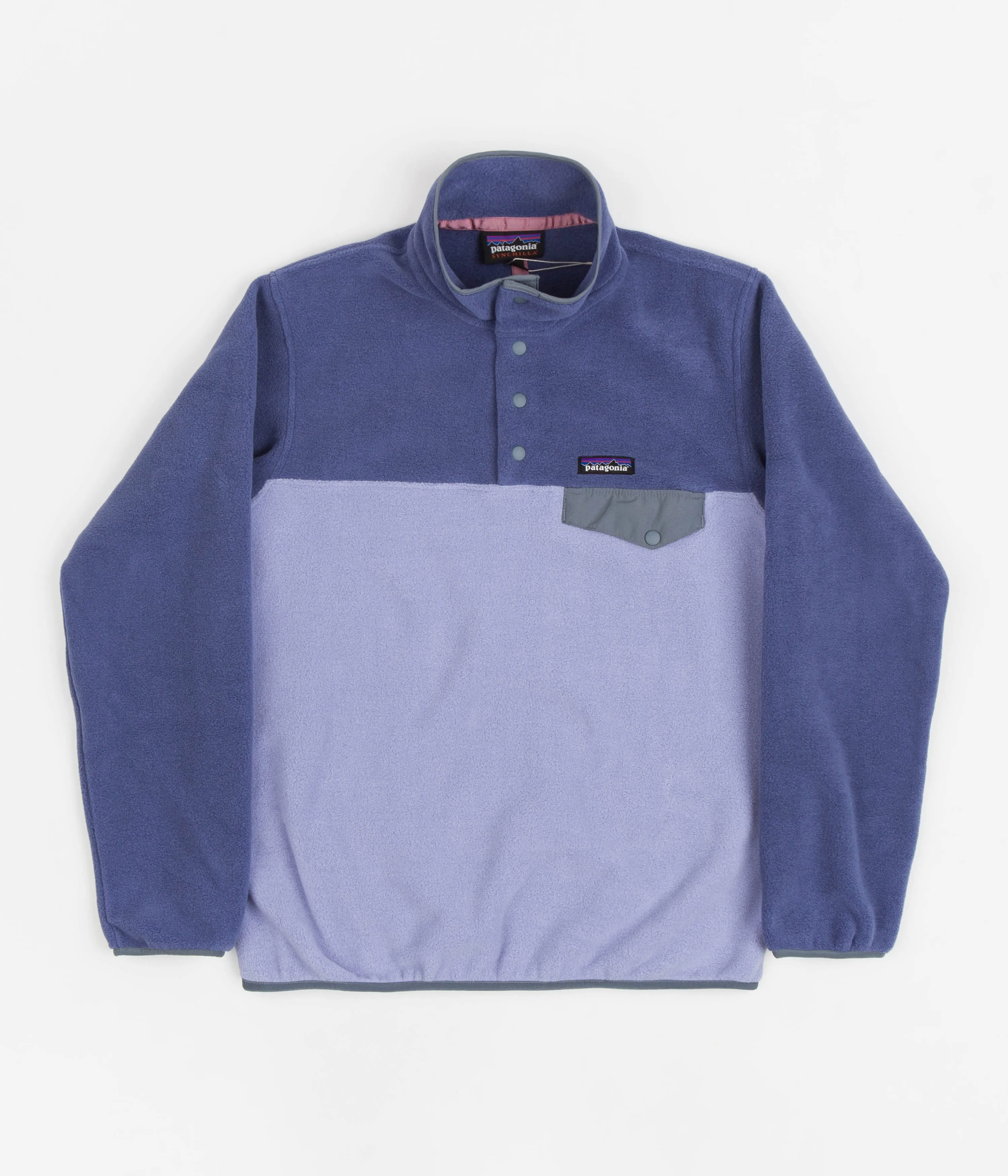 Patagonia Womens Synchilla Snap-T Pullover Fleece - Light Current Blue