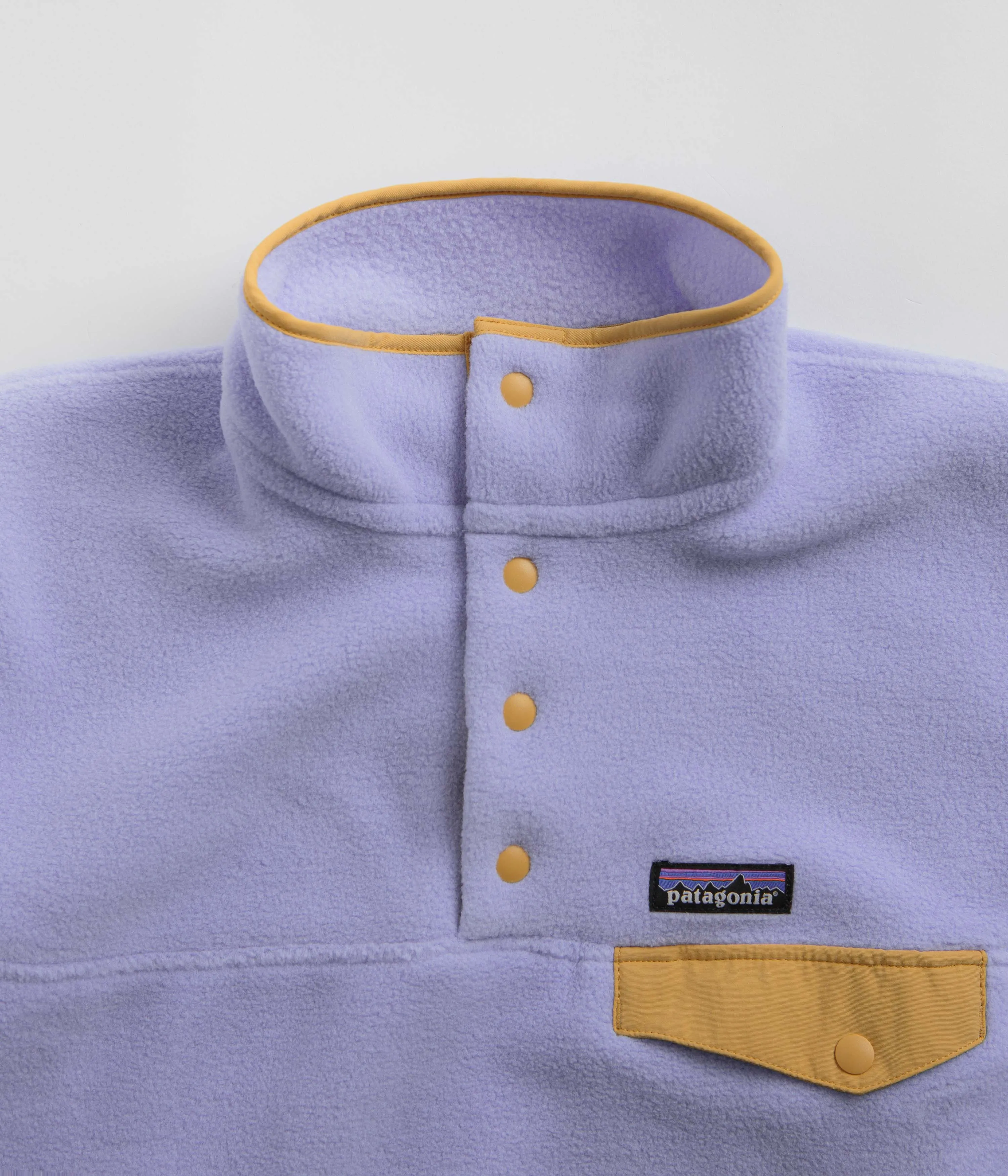 Patagonia Womens Synchilla Snap-T Pullover Fleece - Pale Periwinkle