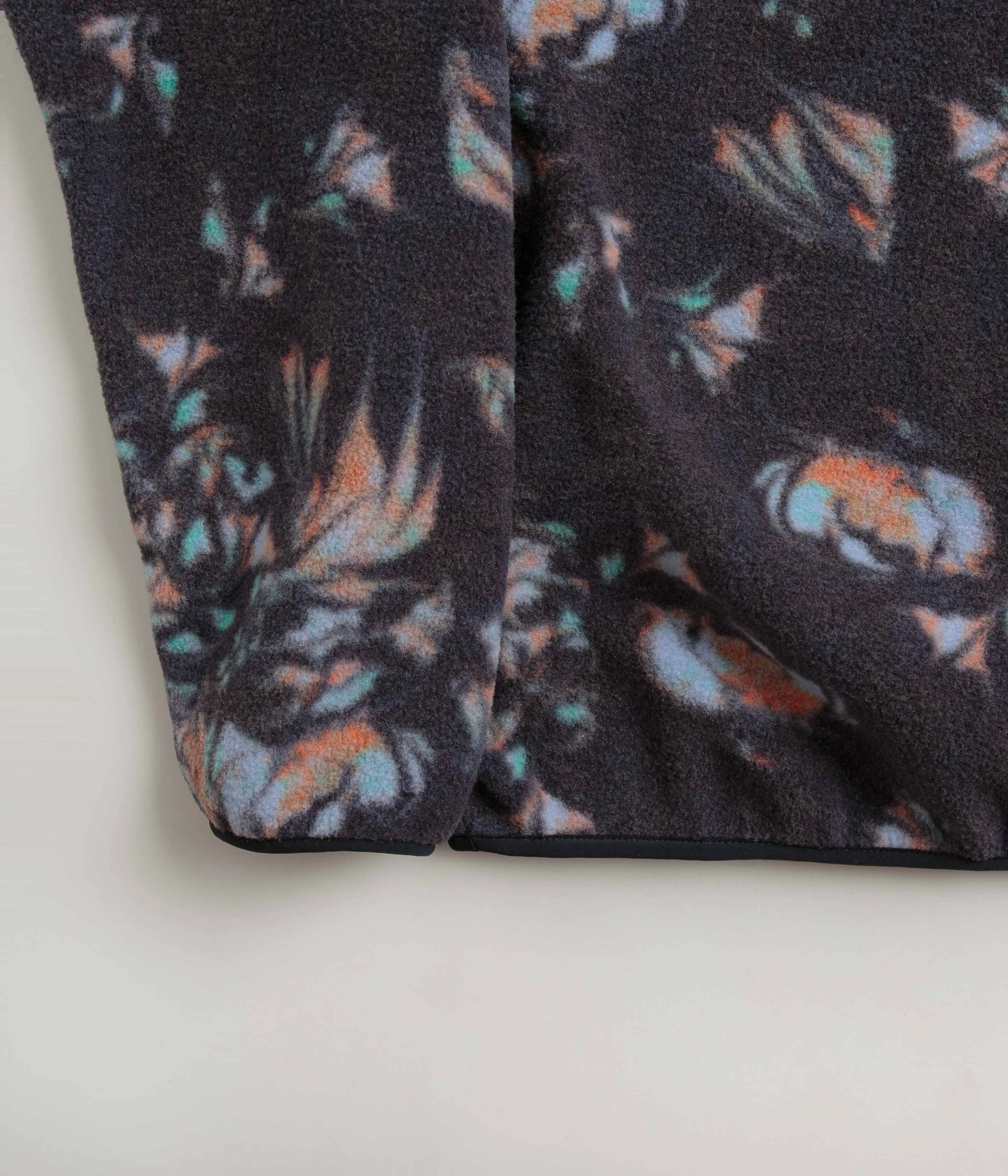 Patagonia Womens Synchilla Snap-T Pullover Fleece - Swirl Floral: Pitch Blue