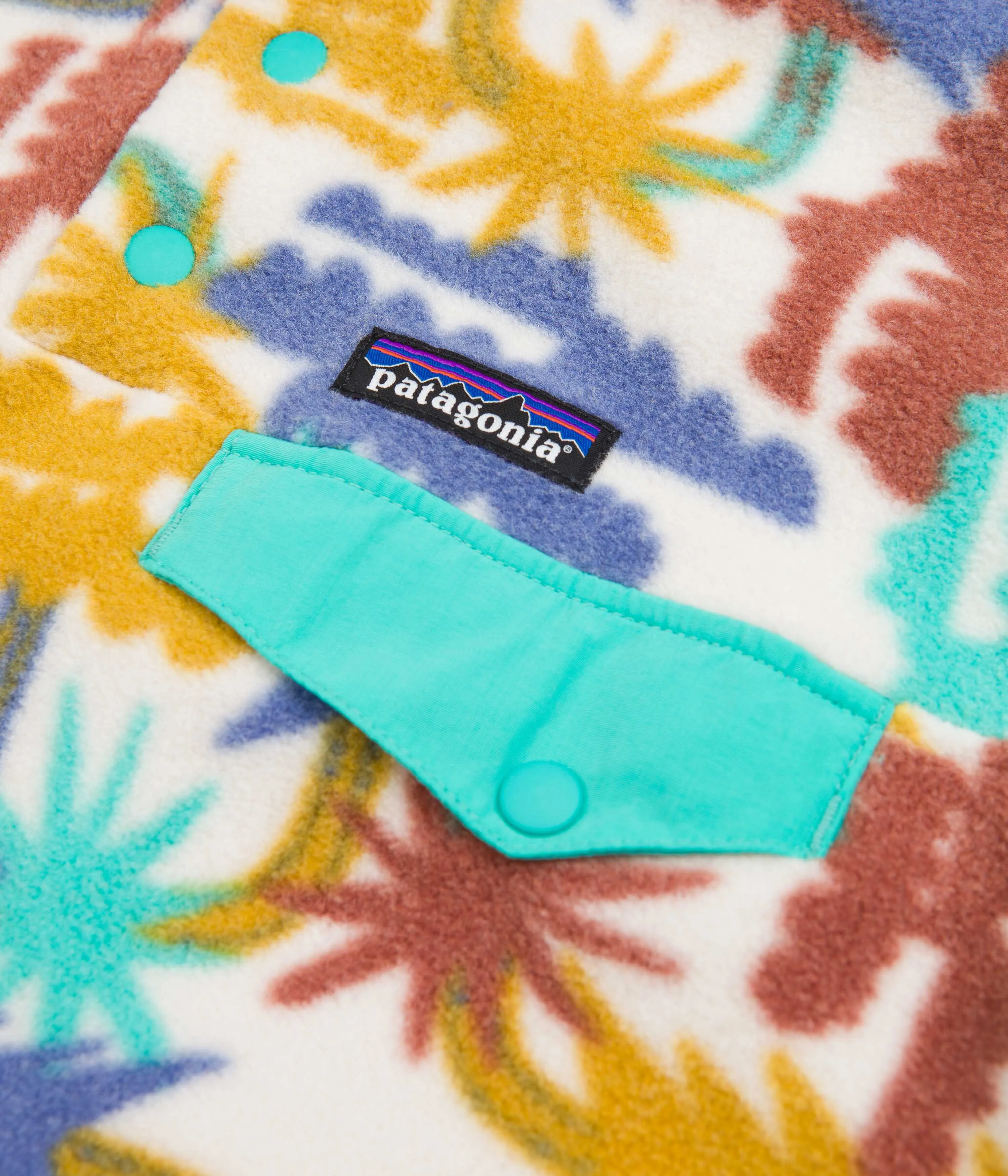 Patagonia Womens Synchilla Snap-T Pullover Fleece - Tree Connection: Fresh Teal