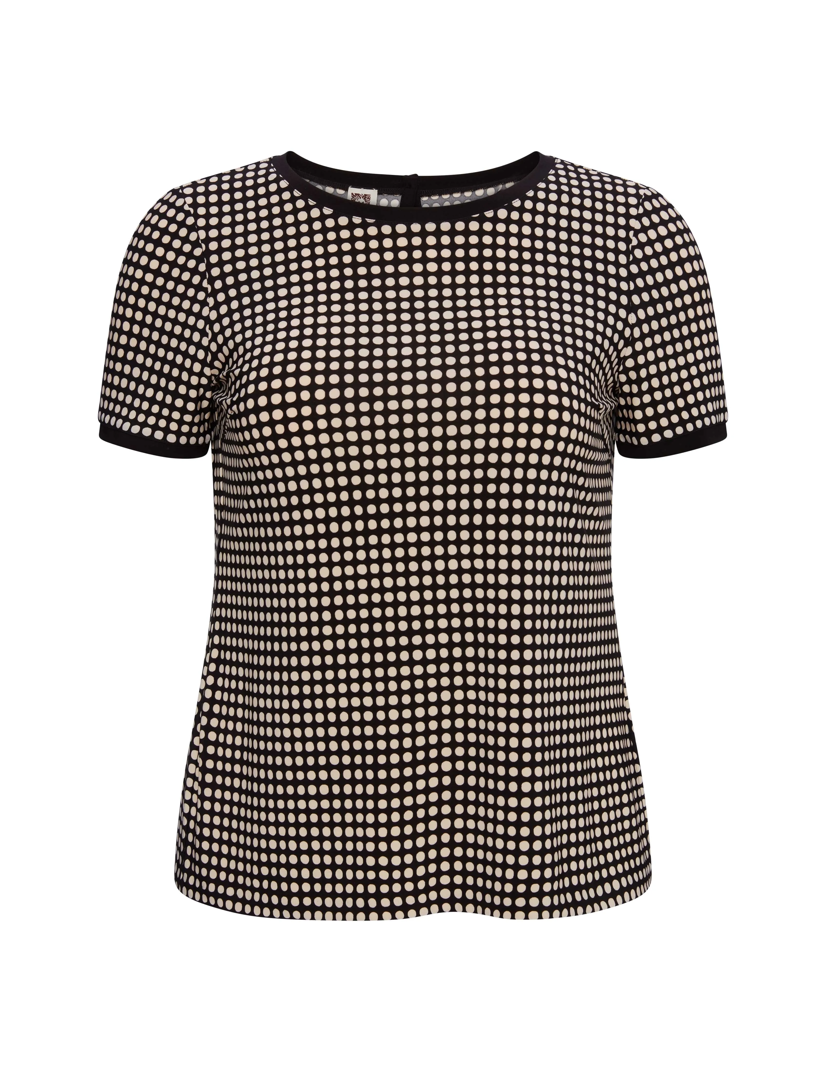 Plus Size Button Back Knit Tee - Sale