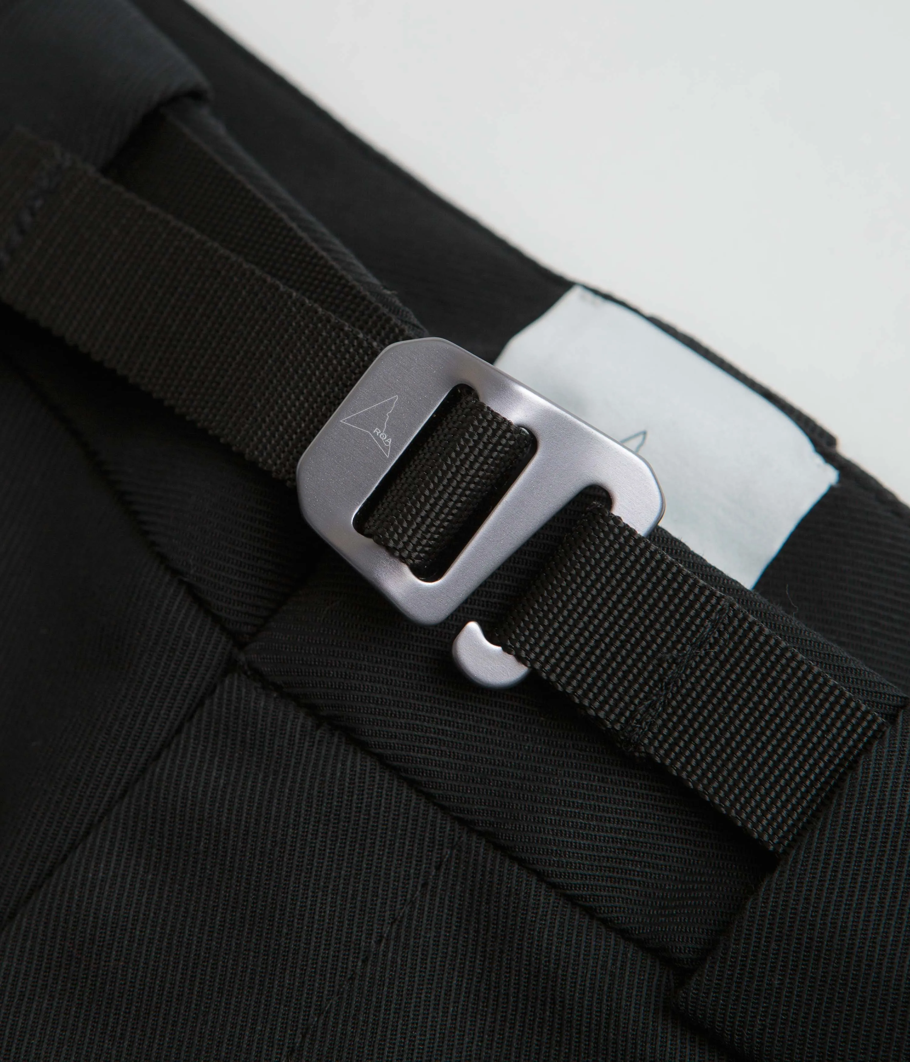 ROA Buckle Chino Trousers - Black