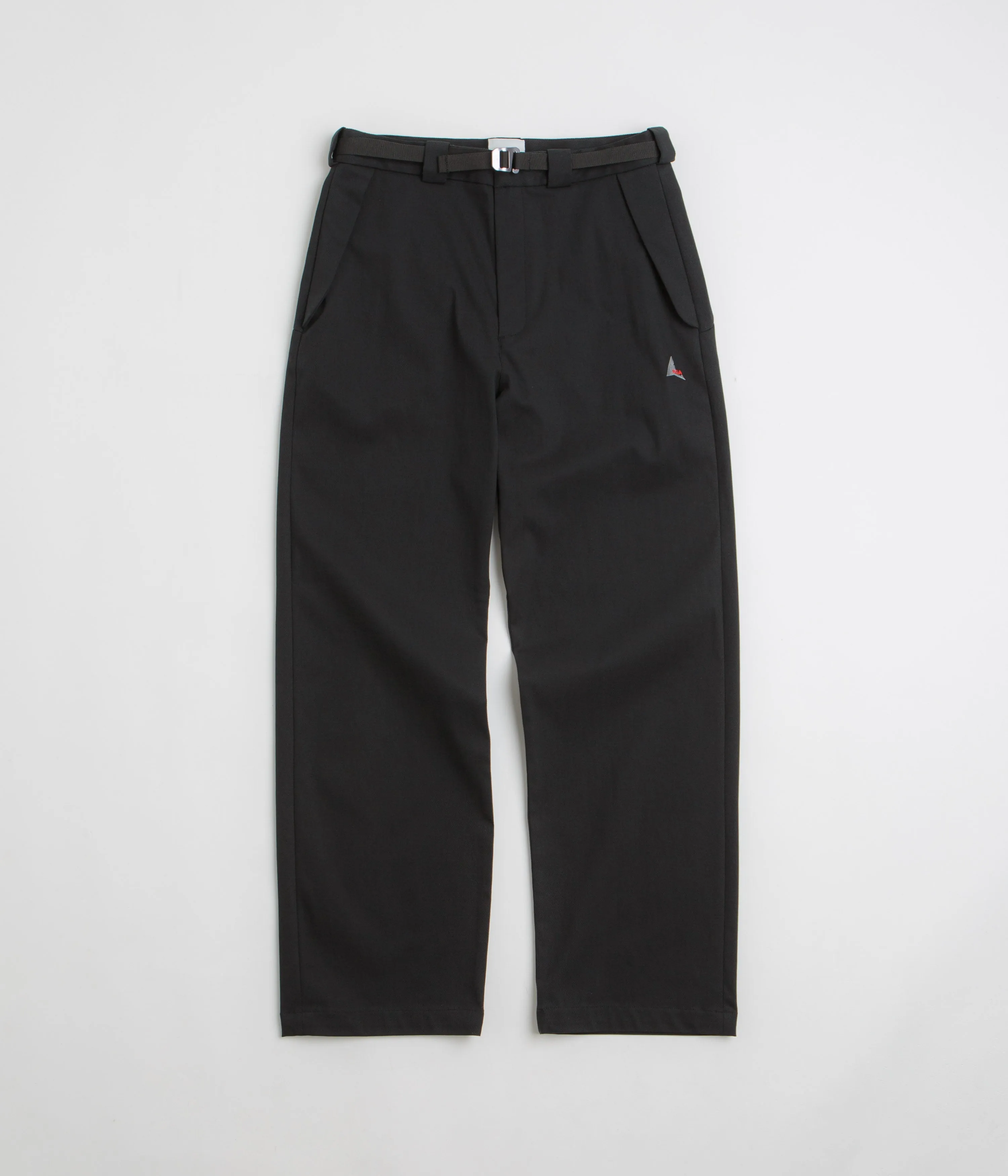 ROA Buckle Chino Trousers - Black