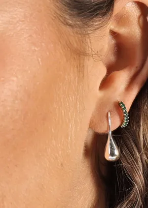 Silver Droplet Earrings