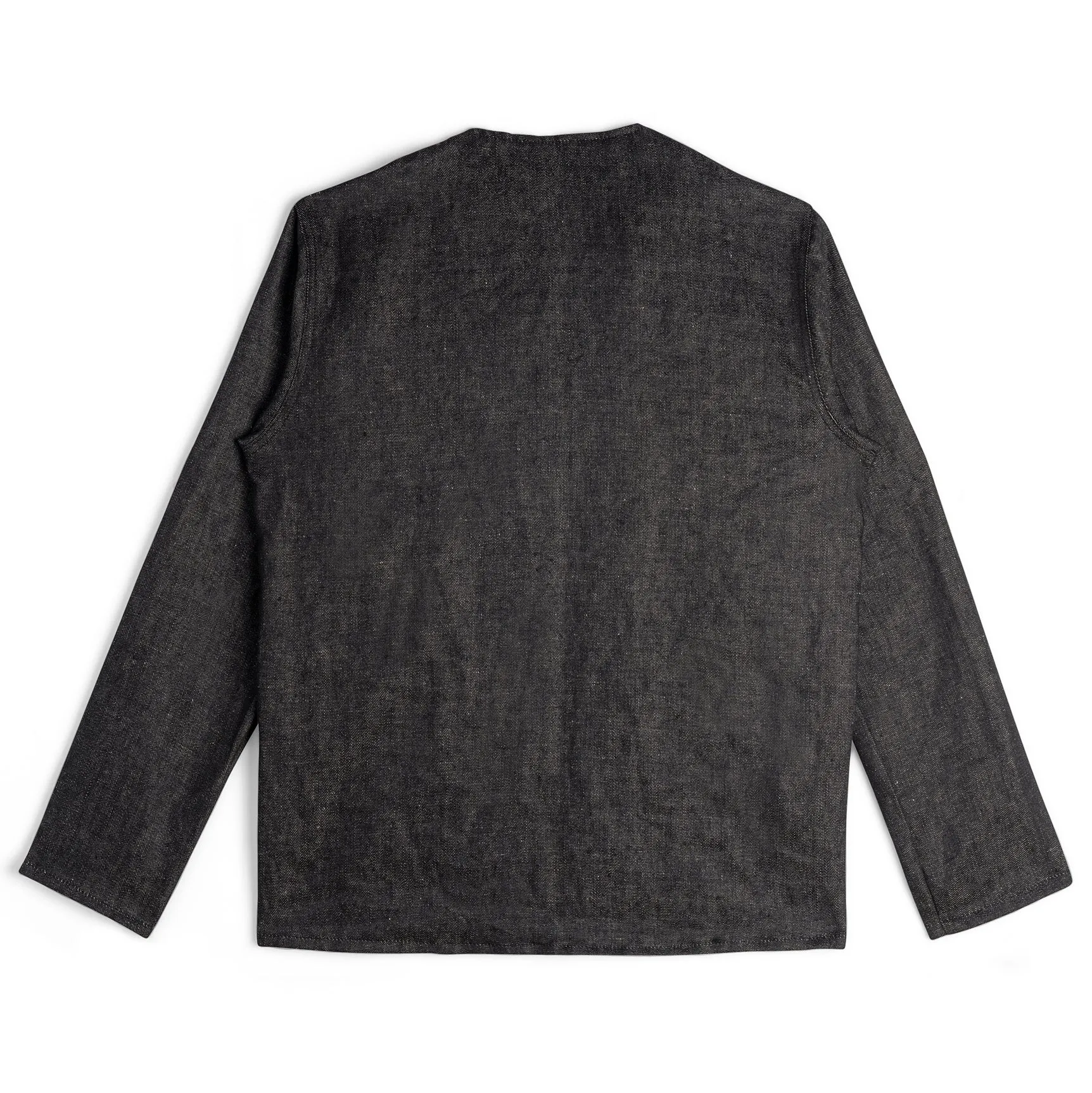 Smart Jacket - Raw Linen Denim – Black