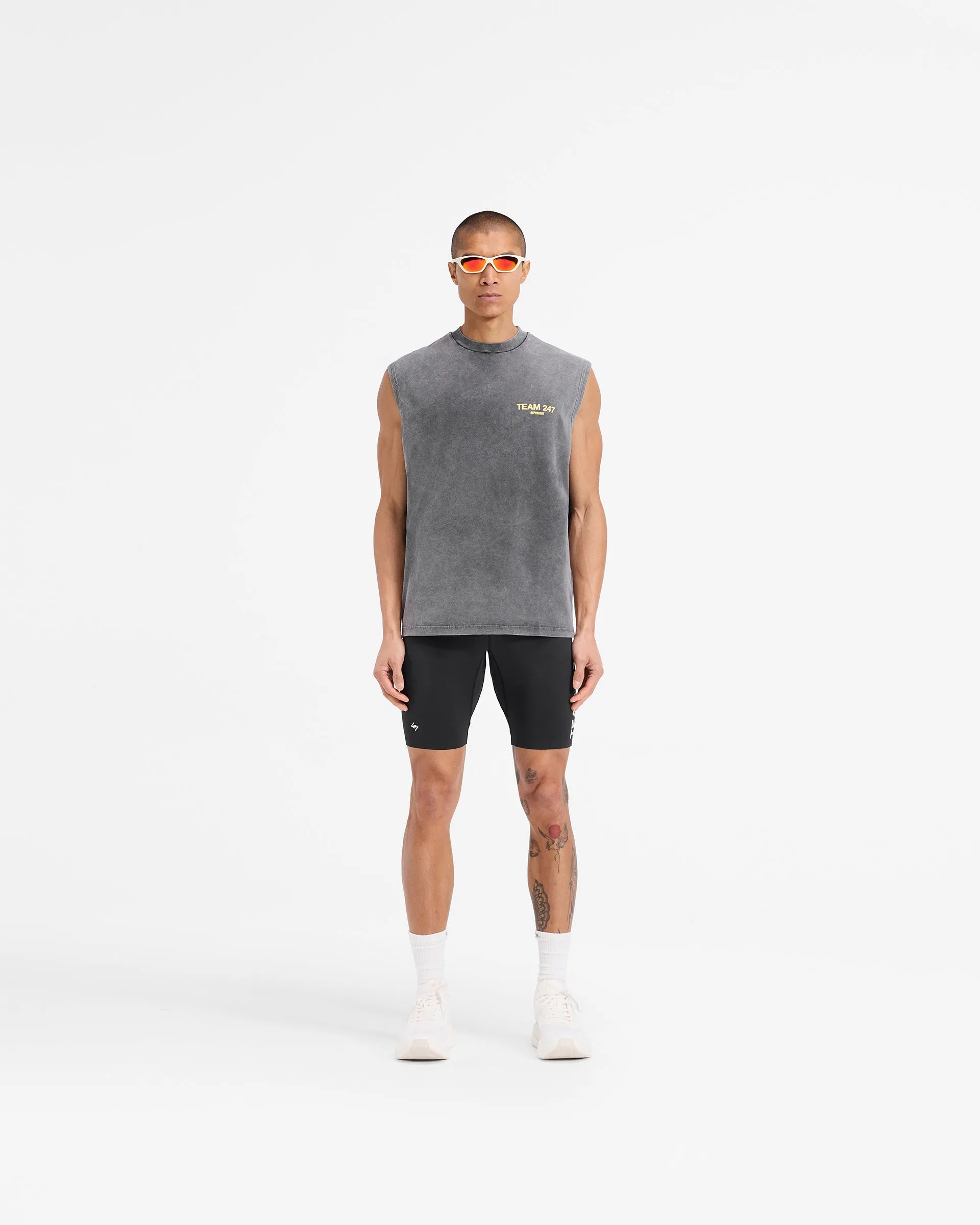 Team 247 Oversized Tank - Pewter Lemon