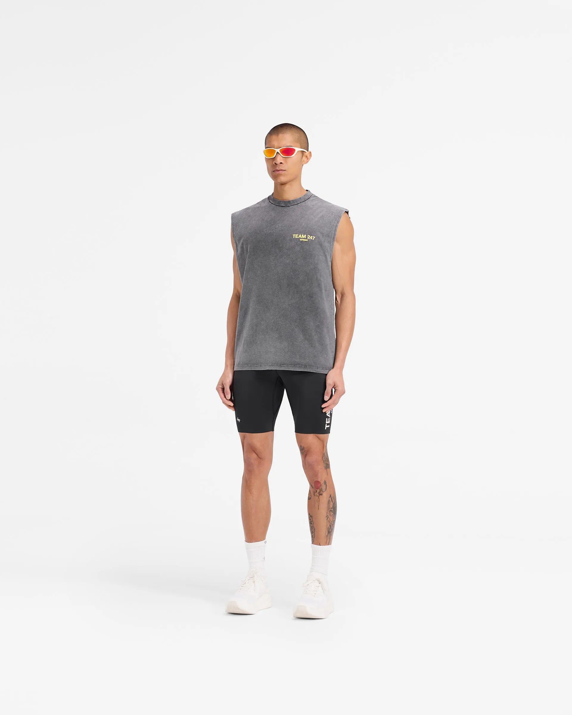 Team 247 Oversized Tank - Pewter Lemon