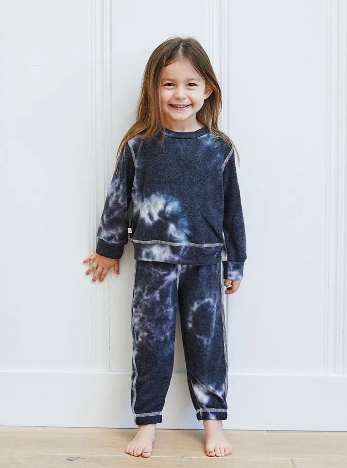 Tie Dye Loungewear - Multi Orange/Blue/Yellow Tie Dye