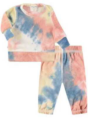 Tie Dye Loungewear - Multi Orange/Blue/Yellow Tie Dye