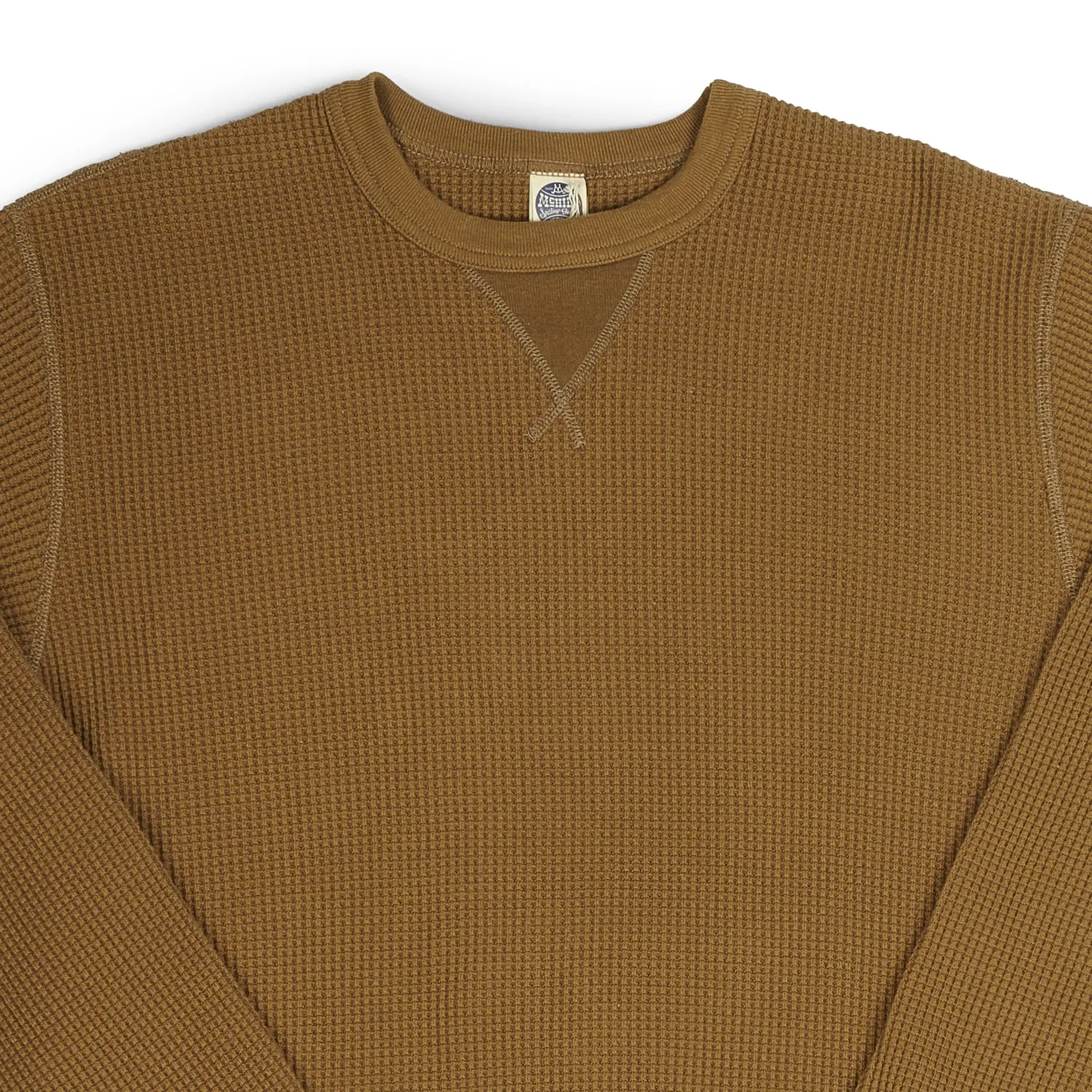 TOYS McCOY TMC1765 Plain Waffle Knit Sweatshirt - Coyote