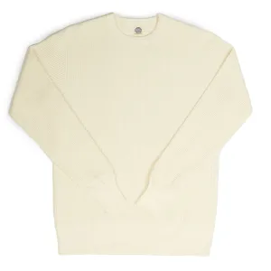 TOYS McCOY TMC1765 Plain Waffle Knit Sweatshirt - Off White
