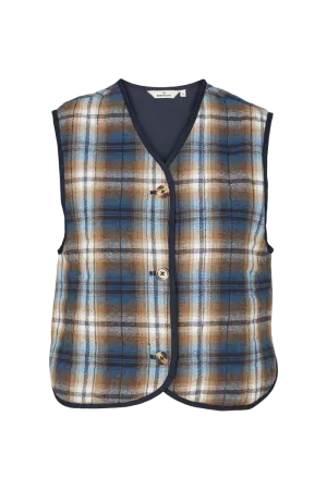 Trudie Vest - Tobacco brown / classic blue