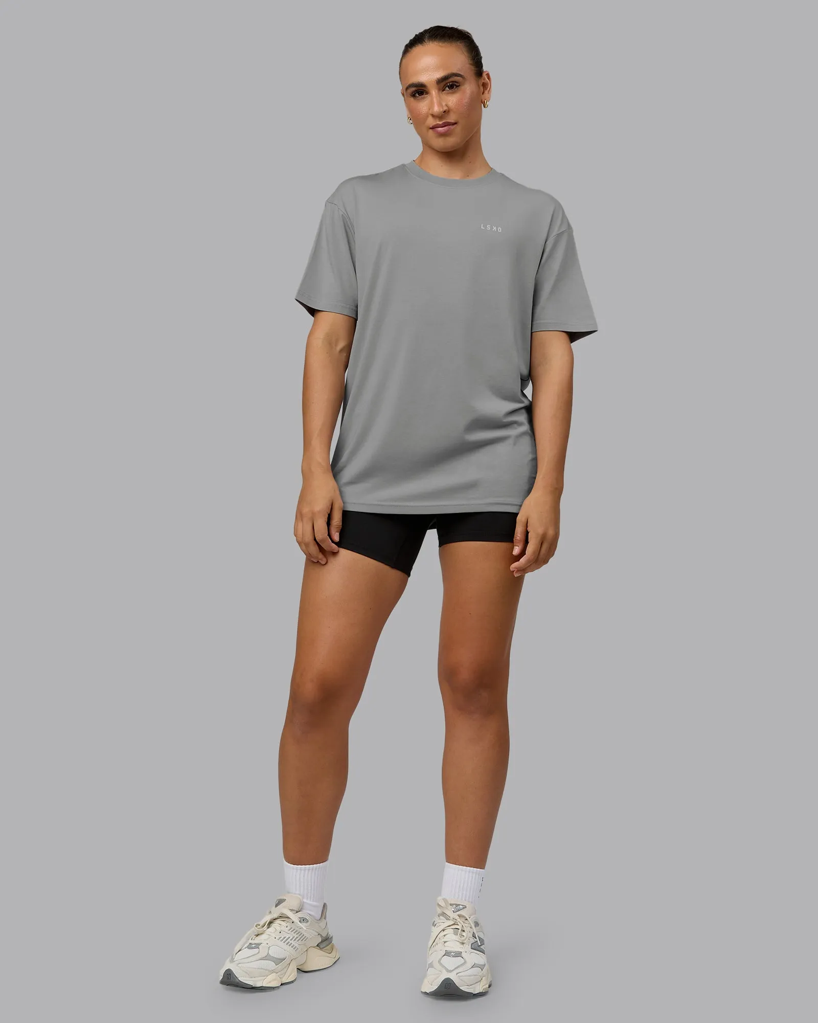 Unisex 1% Better Value Series FLXCotton Tee Oversize - Circular Grey-White