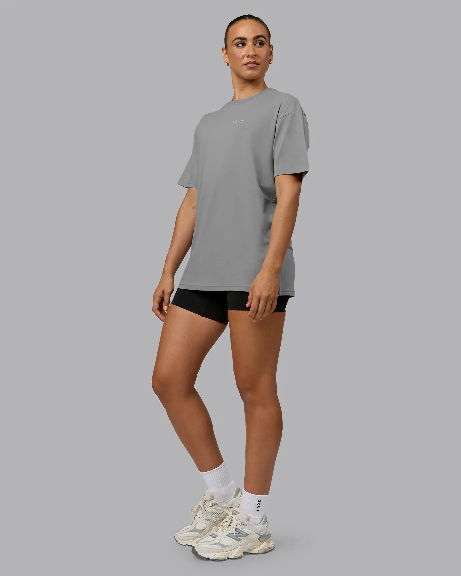 Unisex 1% Better Value Series FLXCotton Tee Oversize - Circular Grey-White