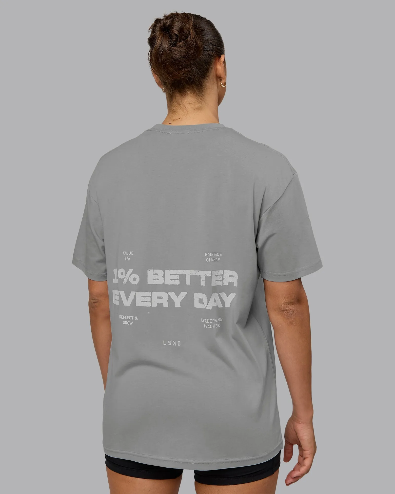 Unisex 1% Better Value Series FLXCotton Tee Oversize - Circular Grey-White