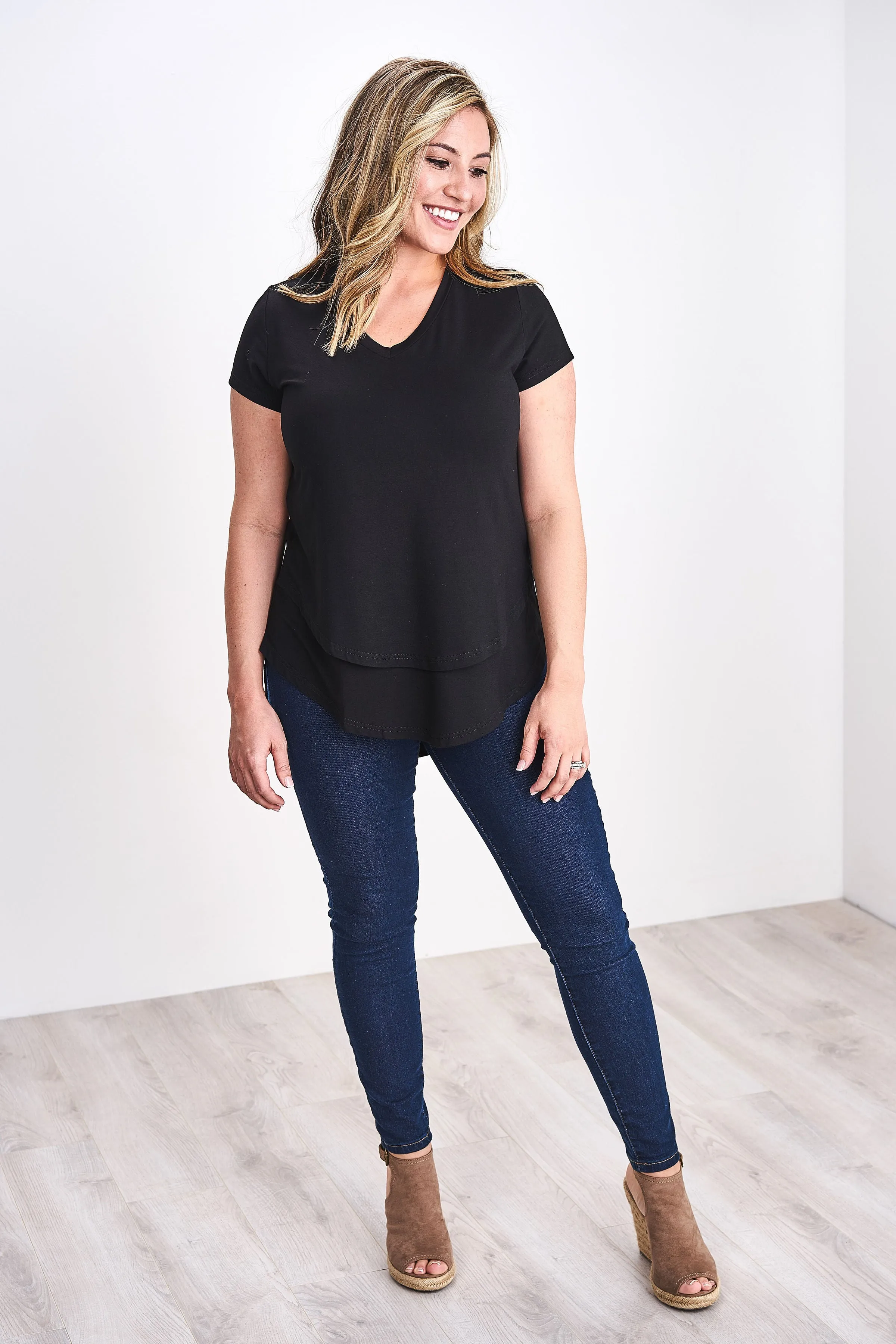 V-Neck Boyfriend Nursing Tee