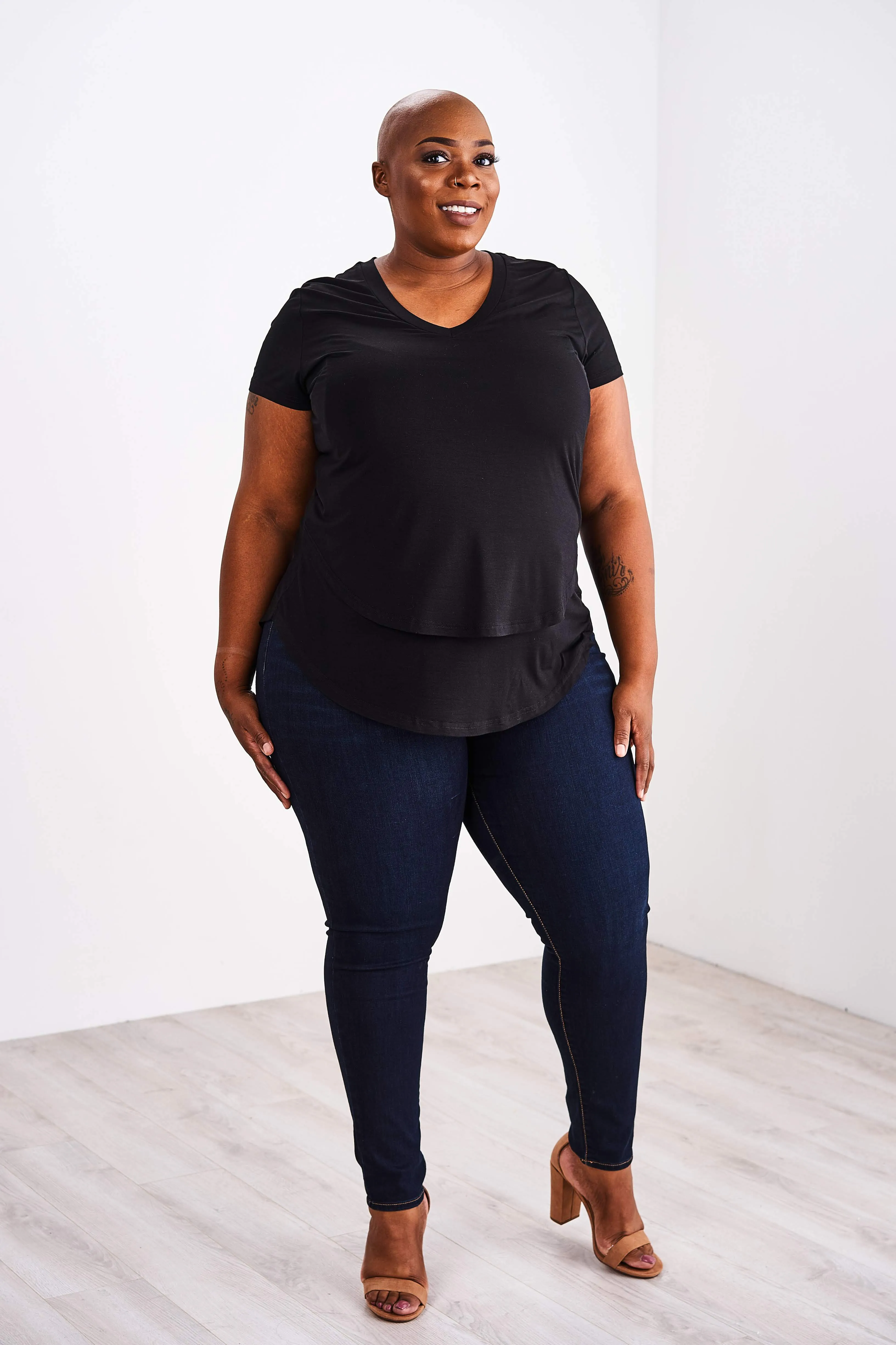 V-Neck Boyfriend Nursing Tee