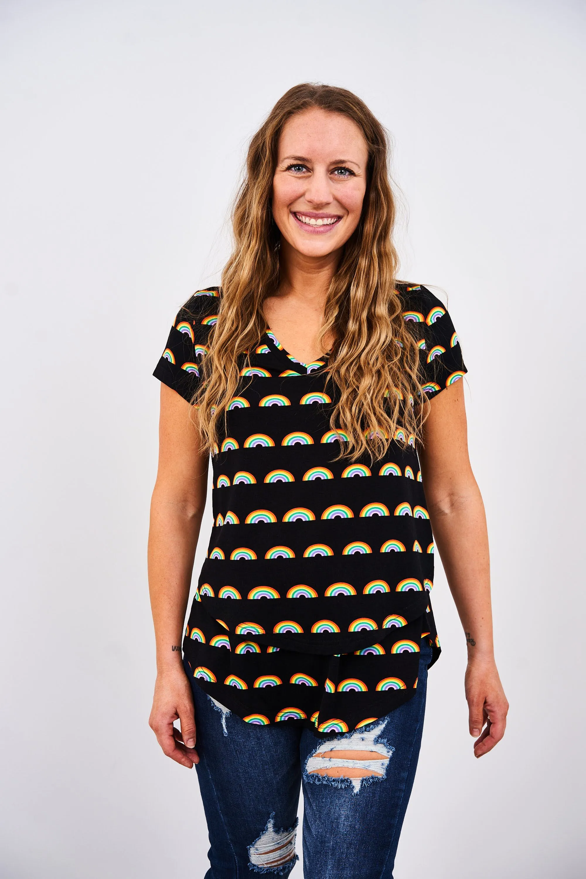 V-Neck Boyfriend Nursing Tee