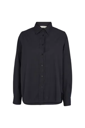 Vilde Pleat Shirt - Black
