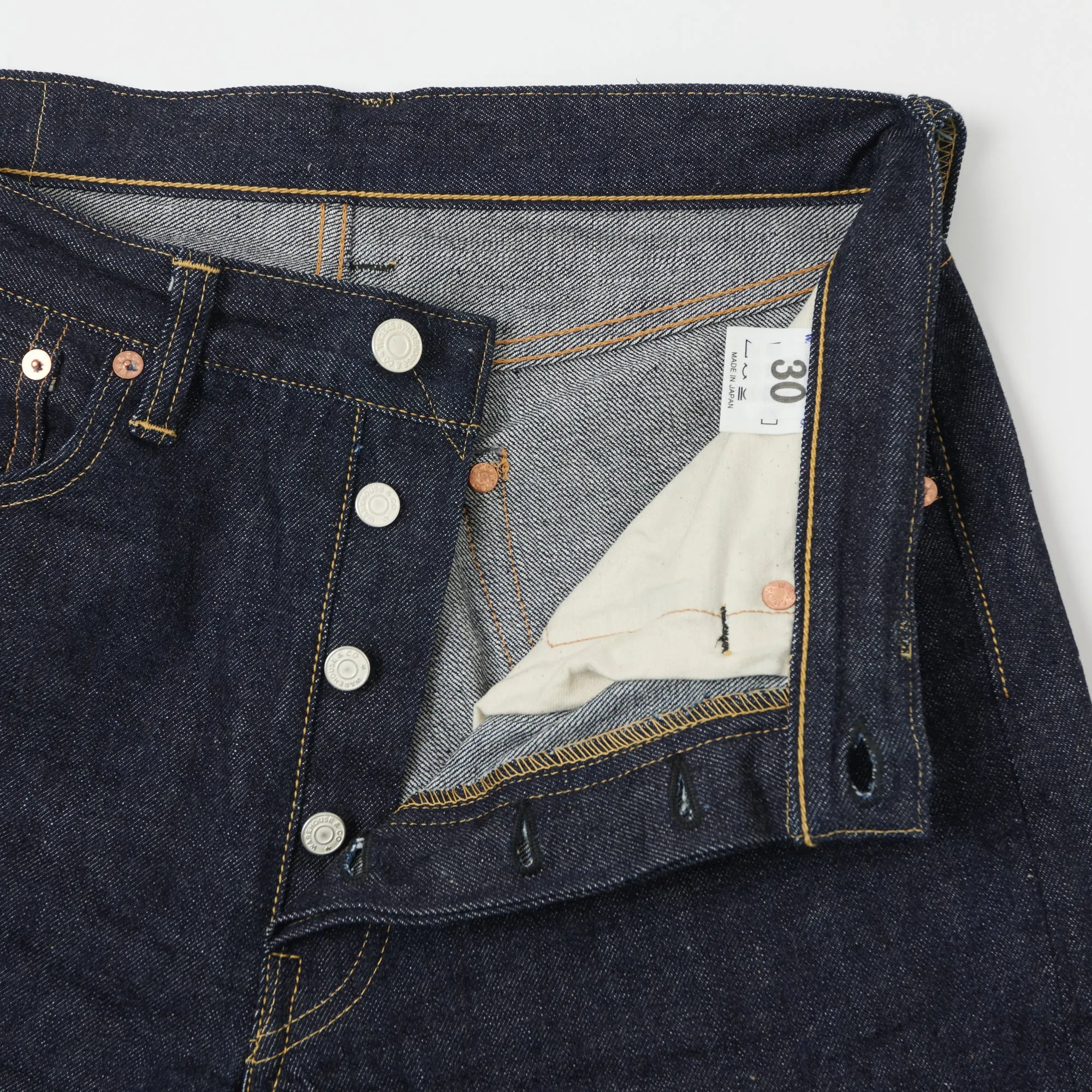 Warehouse & Co 1001XX (OR) 13.75oz Regular Straight Jean - One Wash