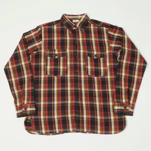 Warehouse & Co 3022 'G Pattern 24' Check Flannel Shirt - Black