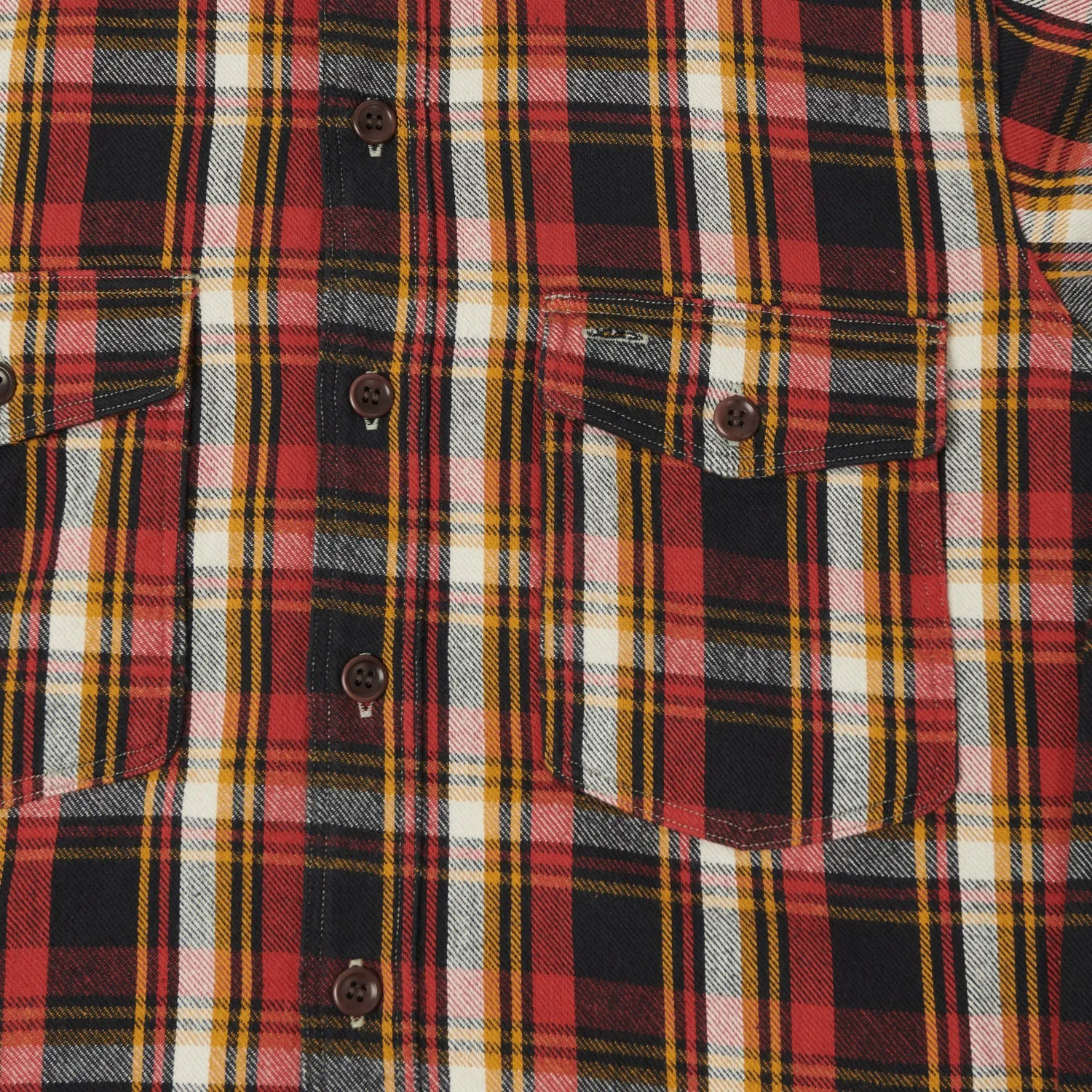 Warehouse & Co 3022 'G Pattern 24' Check Flannel Shirt - Black