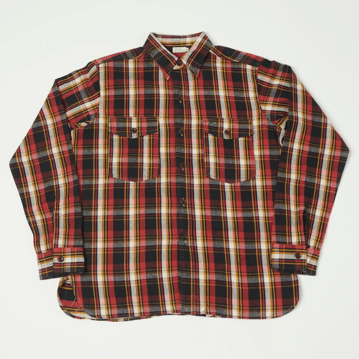 Warehouse & Co 3022 'G Pattern 24' Check Flannel Shirt - Black