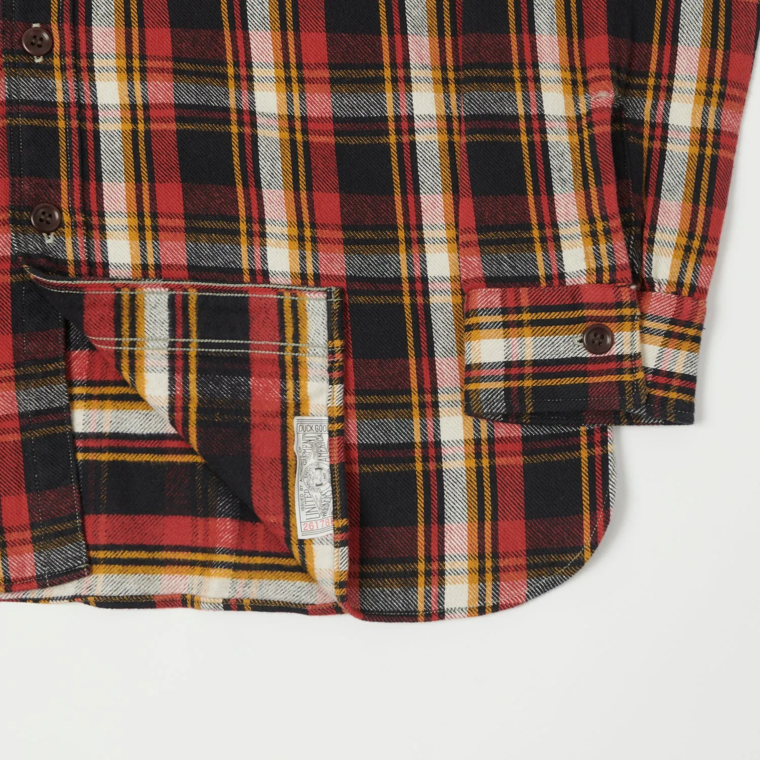 Warehouse & Co 3022 'G Pattern 24' Check Flannel Shirt - Black