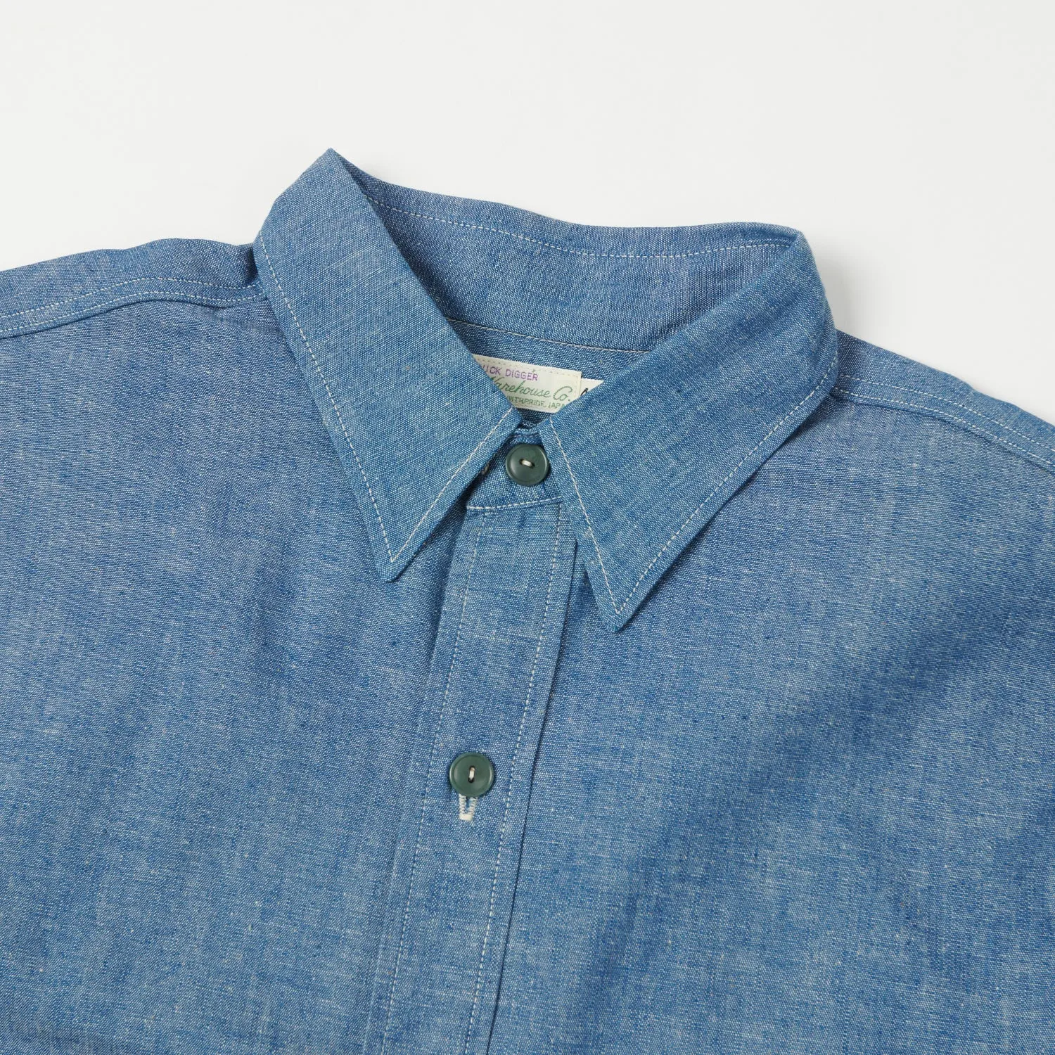 Warehouse & Co 3044 USN Chambray Shirt - Sax
