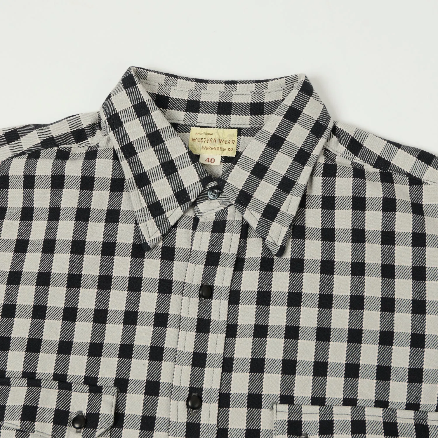 Warehouse & Co 3052 Longhorn Flannel Western Shirt - Black