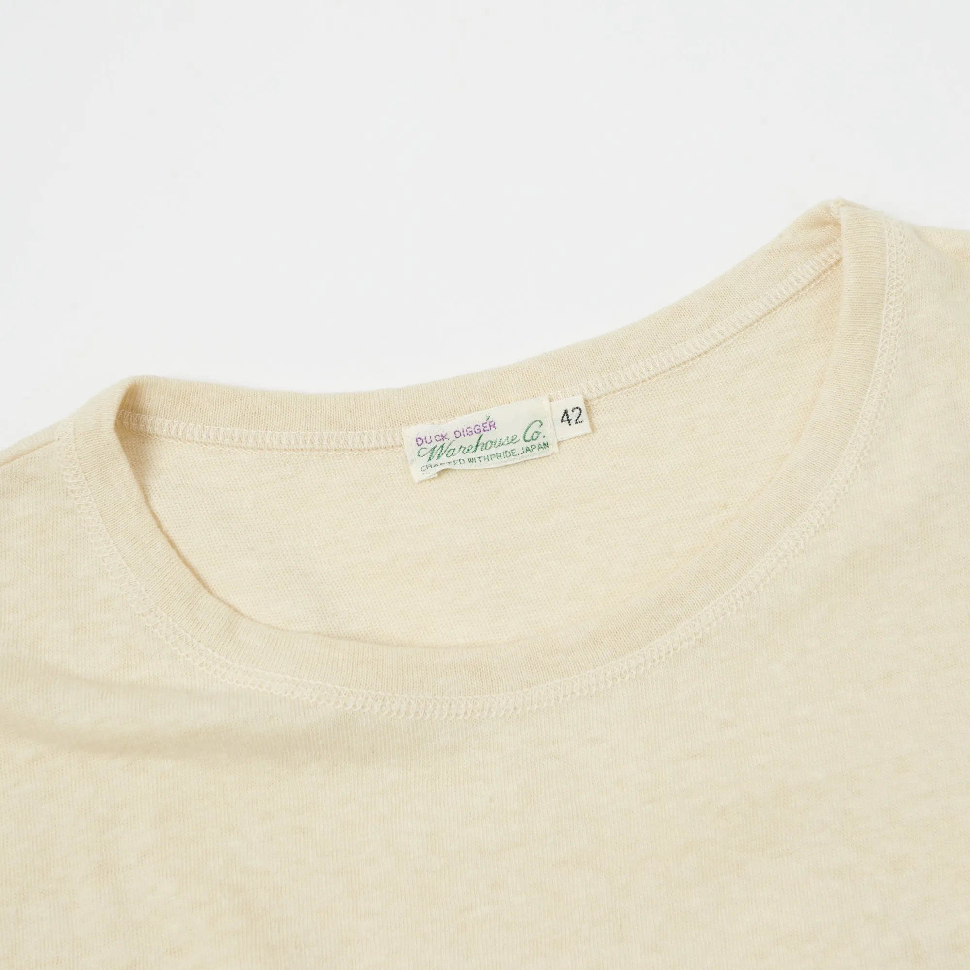 Warehouse & Co 4091 Plain USN Skivvy Tee - Beige