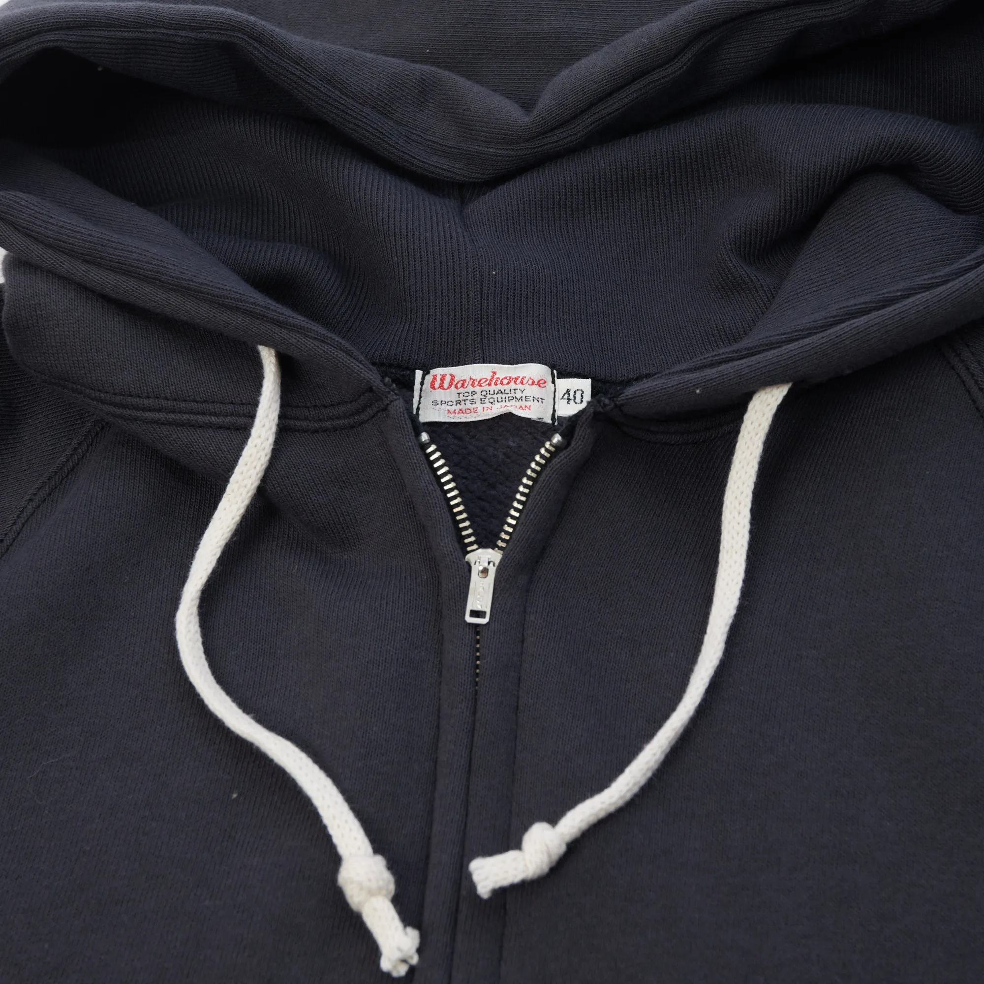 Warehouse & Co 451 Freedom Raglan Full Zip Hoodie - Black