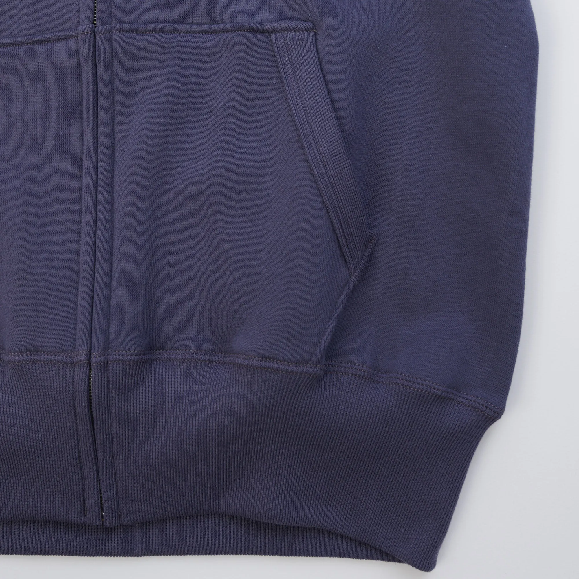 Warehouse & Co 451 Freedom Raglan Full Zip Hoodie - Eggplant