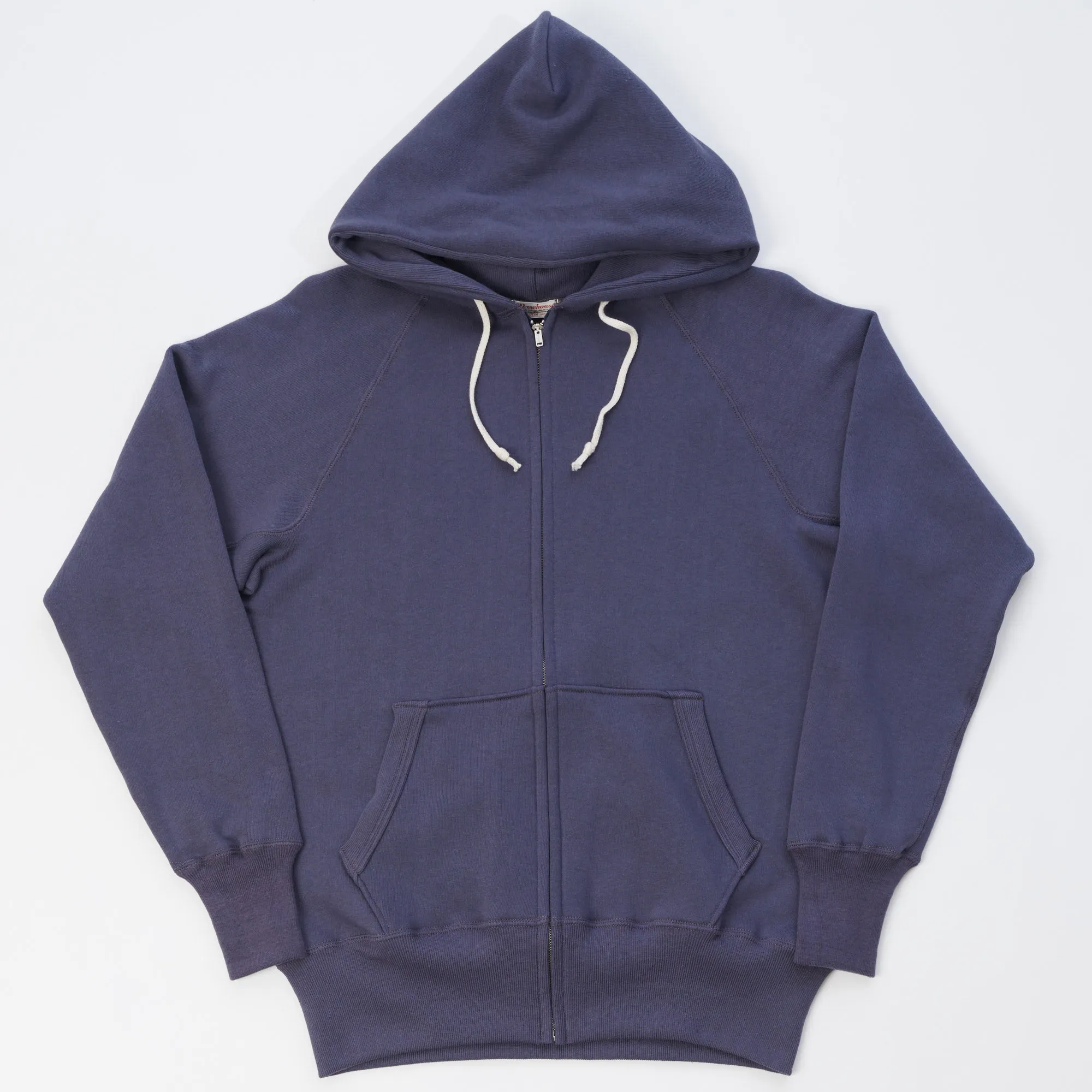 Warehouse & Co 451 Freedom Raglan Full Zip Hoodie - Eggplant