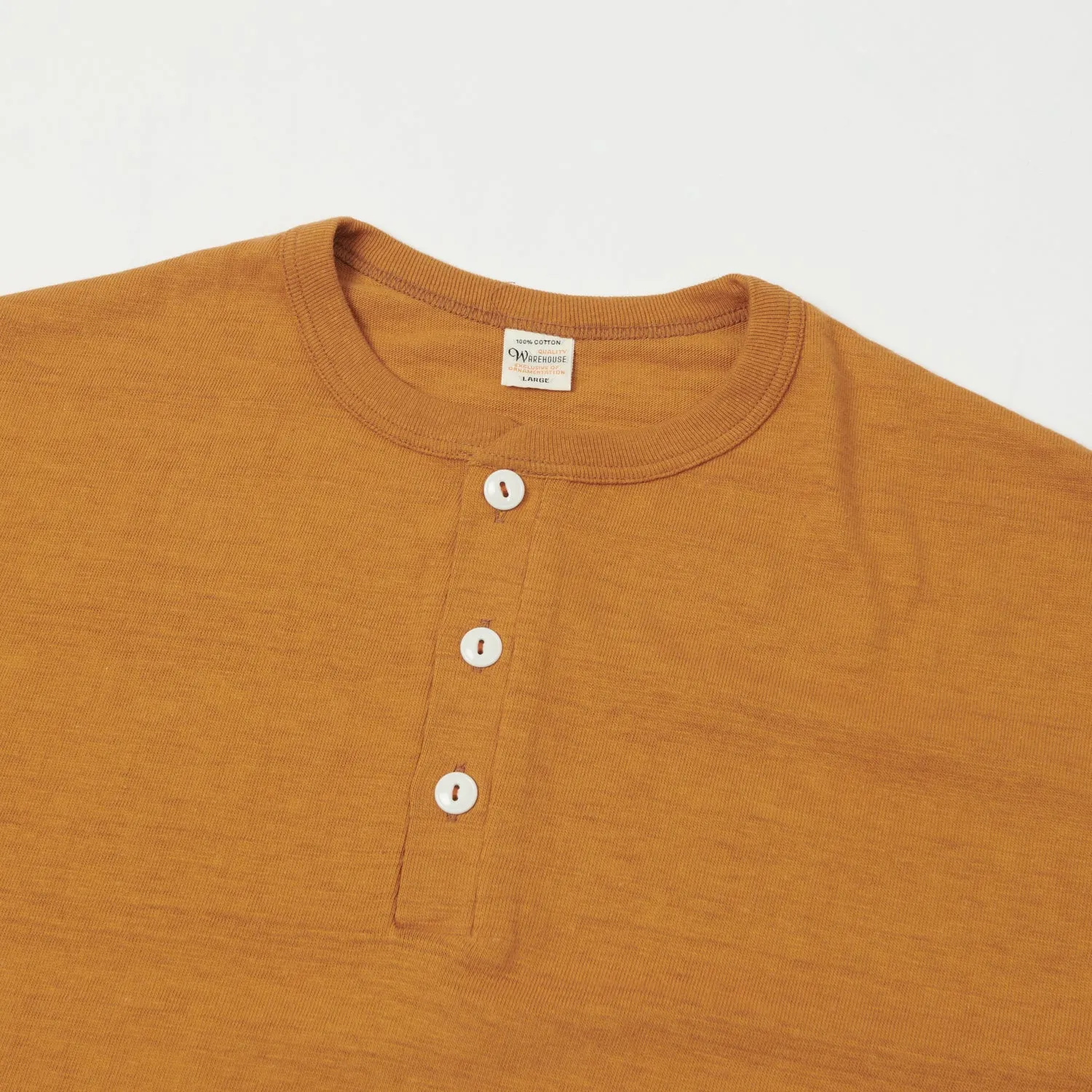 Warehouse & Co 4601 S/S Henley - Dark Orange