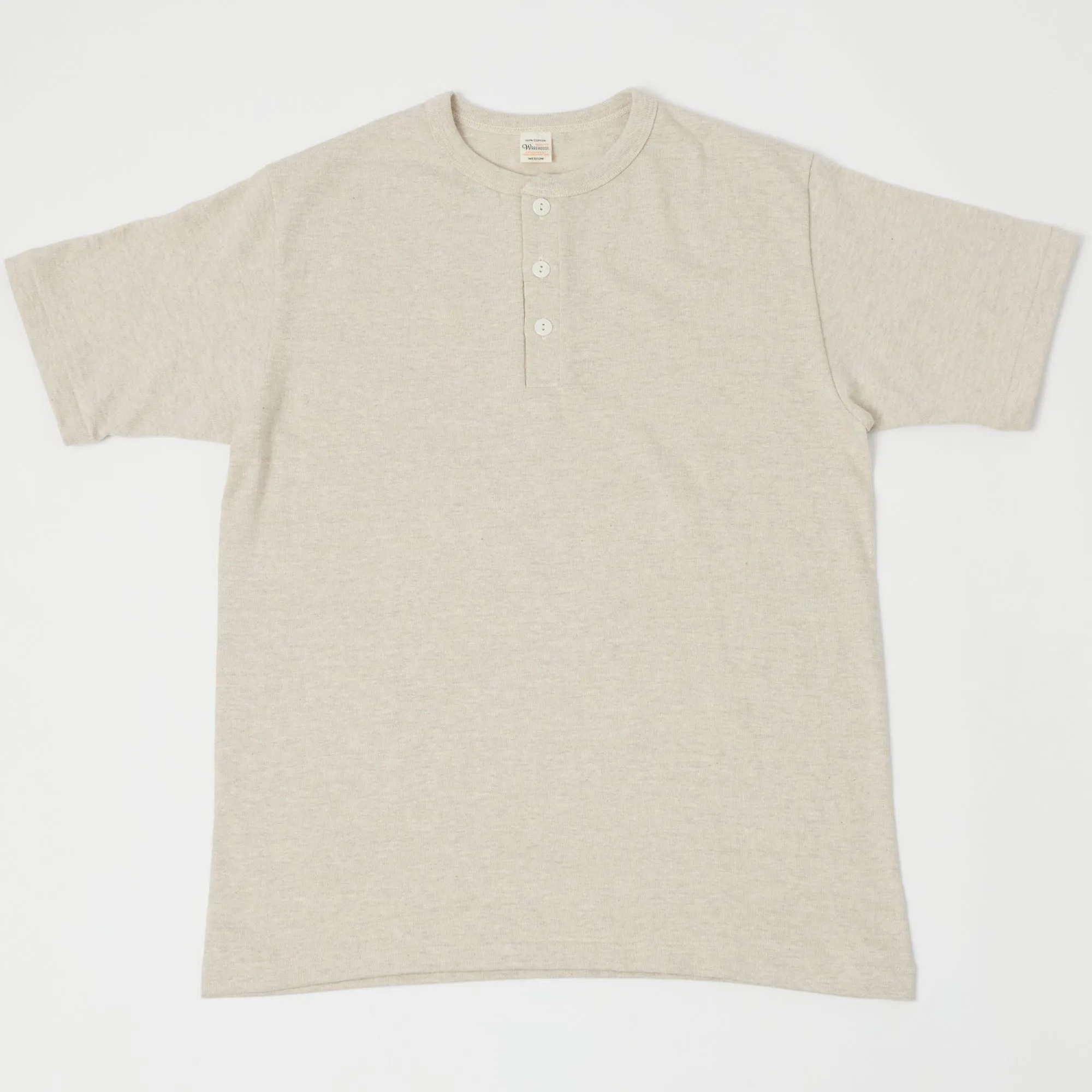 Warehouse & Co 4601 S/S Henley - Oatmeal