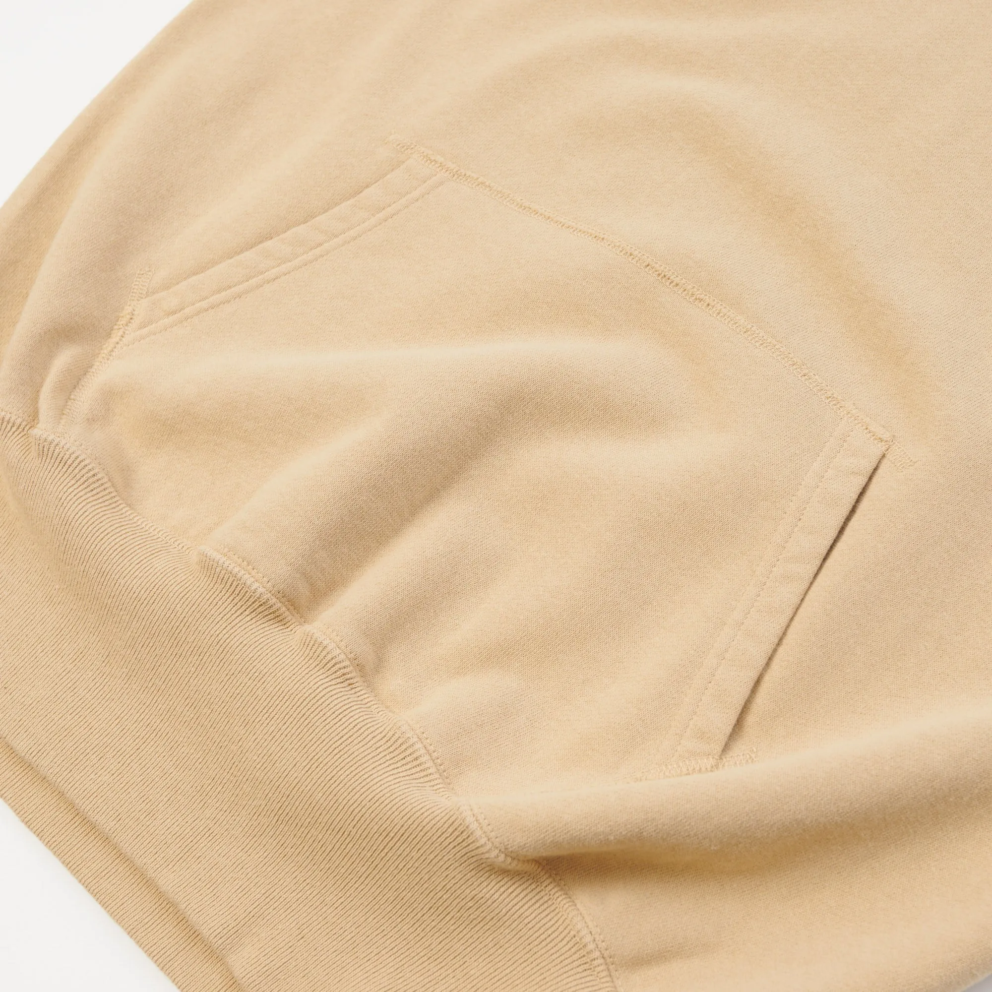 Warehouse & Co 462 Plain Hooded Sweatshirt - Dark Beige