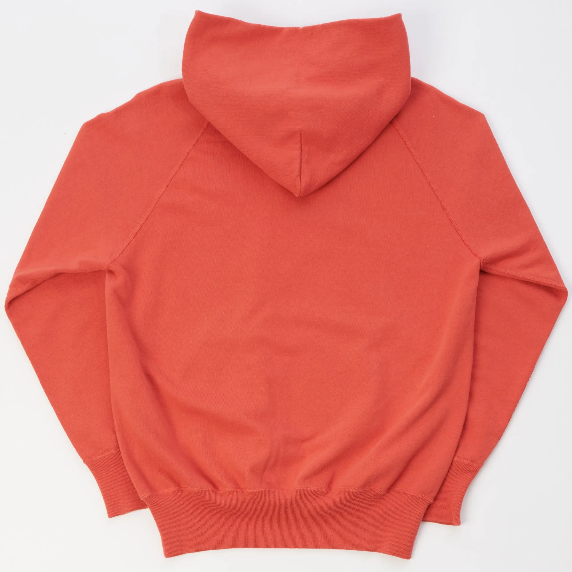Warehouse & Co 462 Plain Hooded Sweatshirt - Faded Red