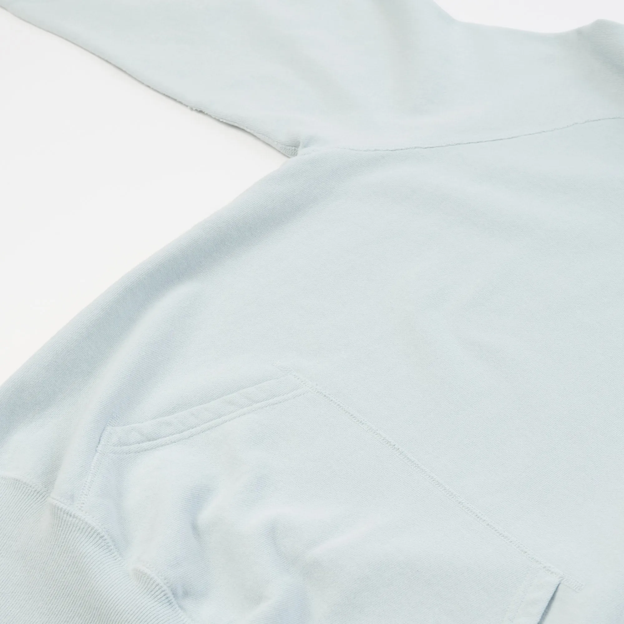 Warehouse & Co 462 Plain Hooded Sweatshirt - Sax Blue
