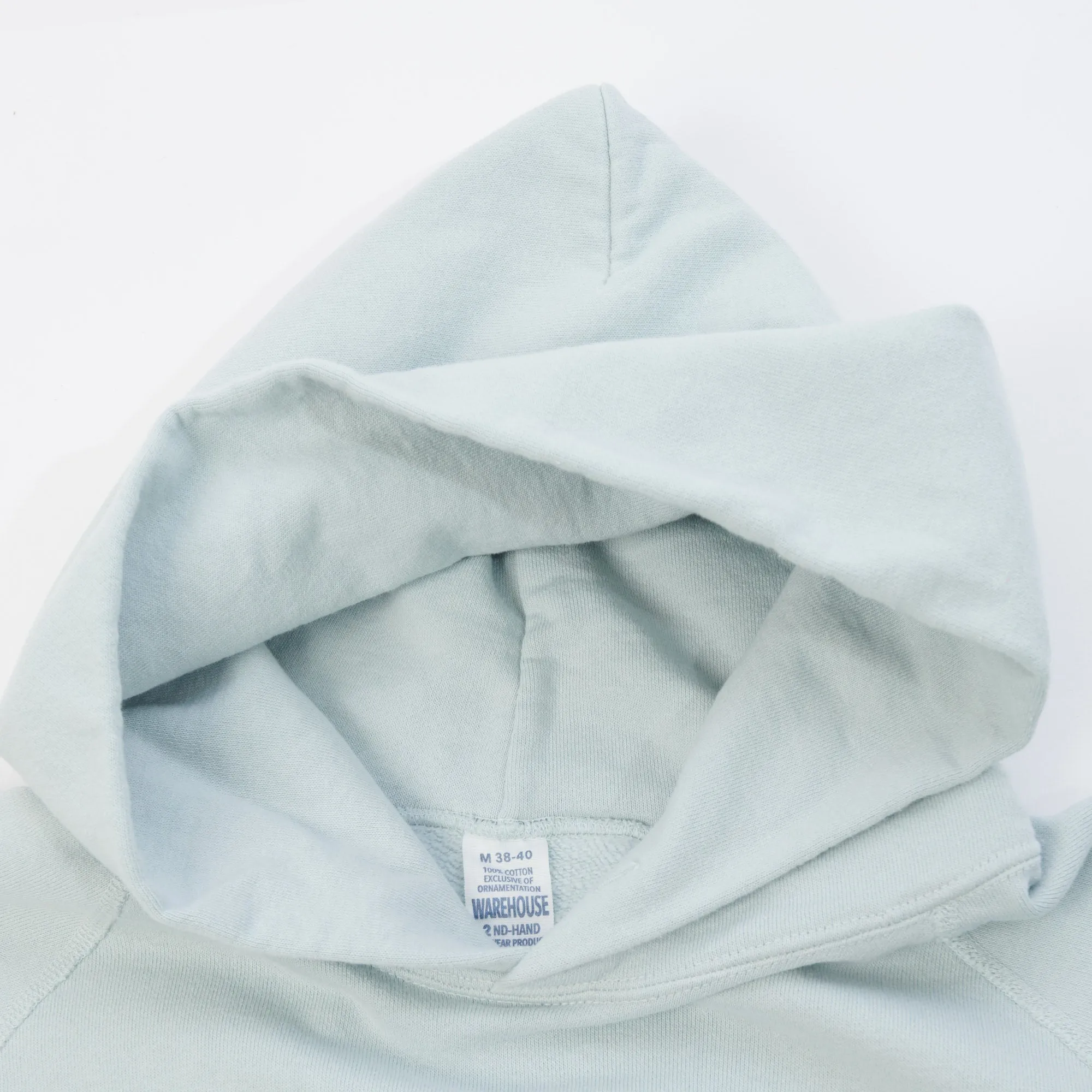 Warehouse & Co 462 Plain Hooded Sweatshirt - Sax Blue
