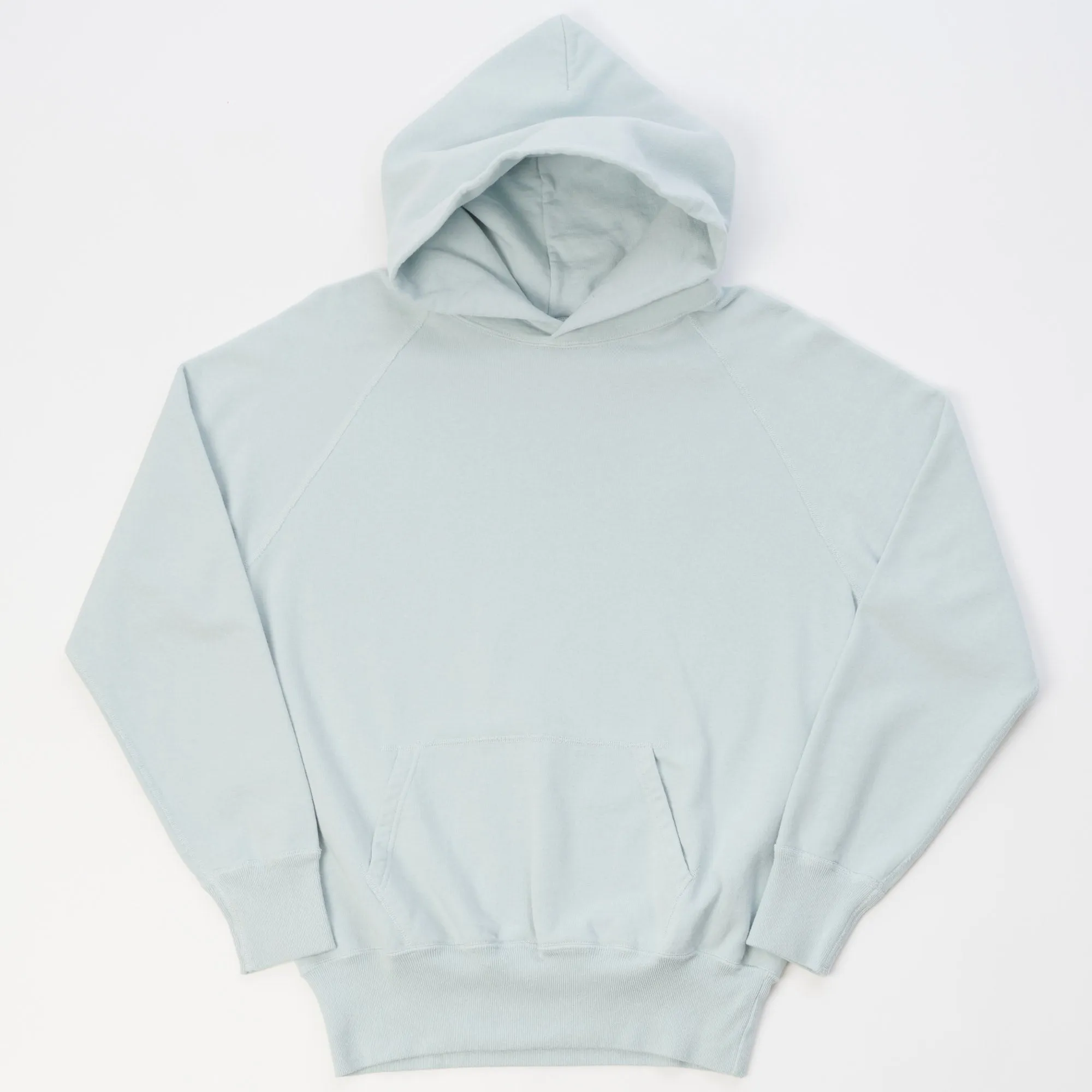 Warehouse & Co 462 Plain Hooded Sweatshirt - Sax Blue