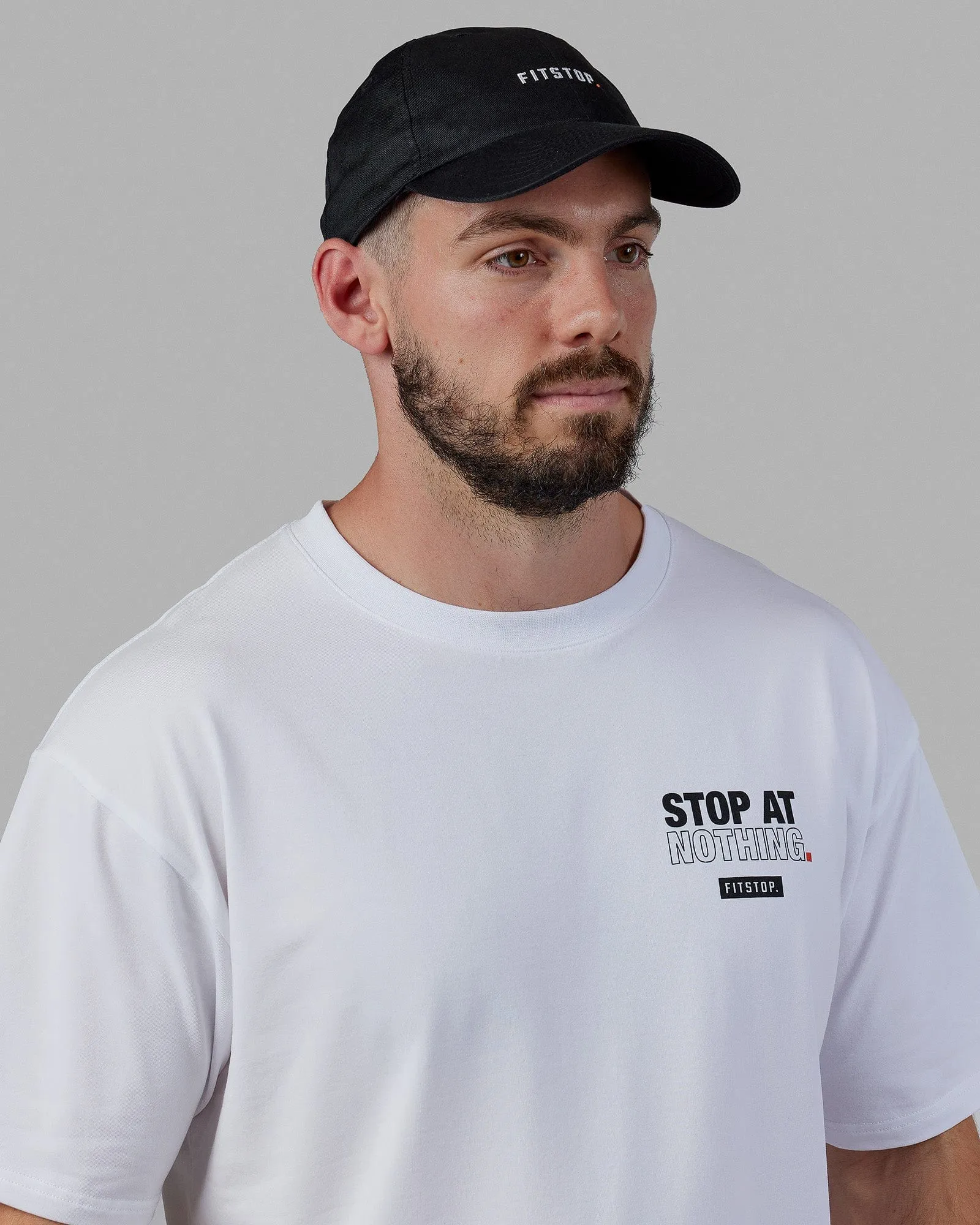 Washed Fitstop Hat - Washed Black