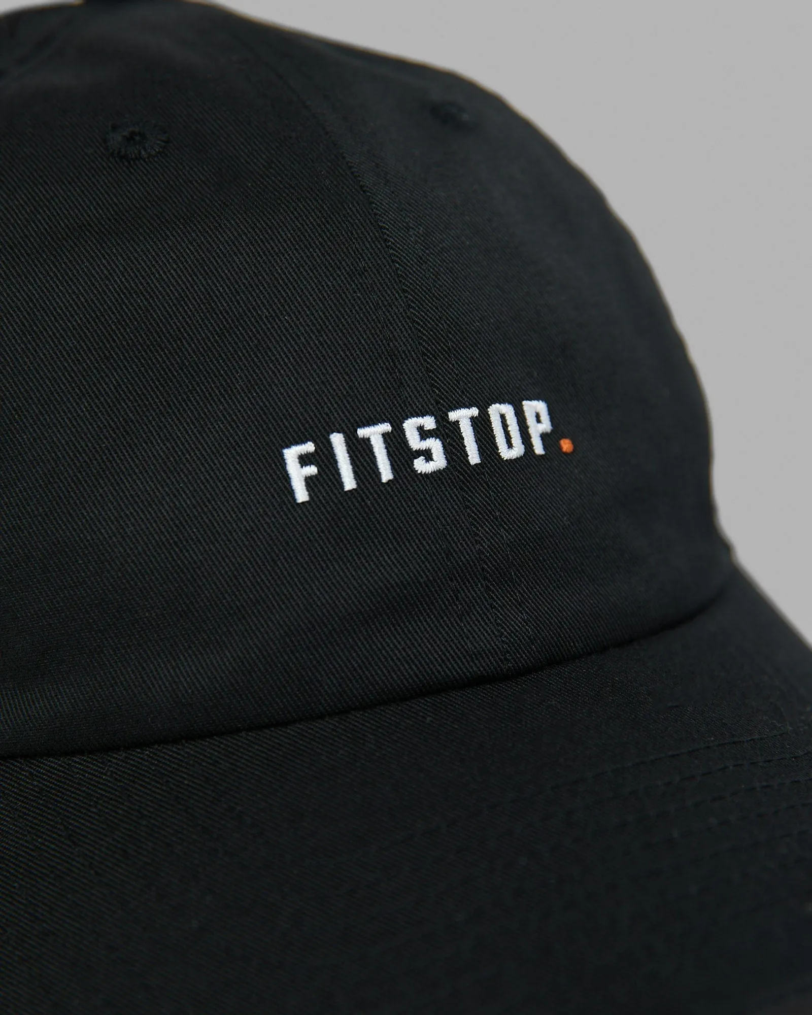Washed Fitstop Hat - Washed Black
