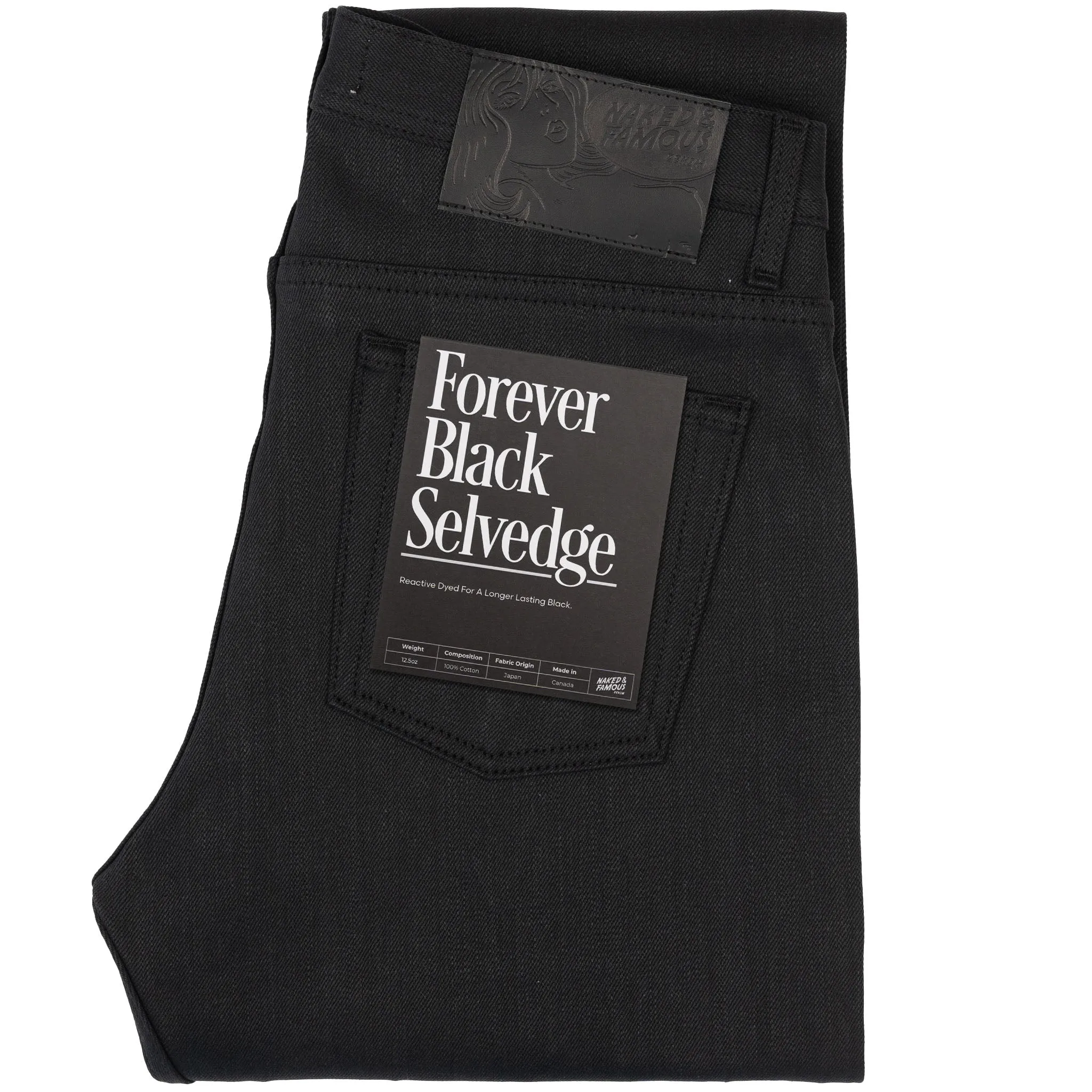 Weird Guy - Forever    Black    Selvedge